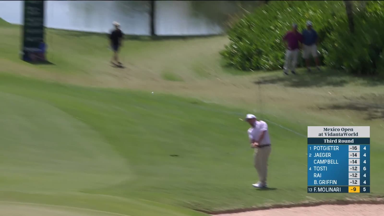 Francesco Molinari gets up-and-down for birdie at Mexico Open