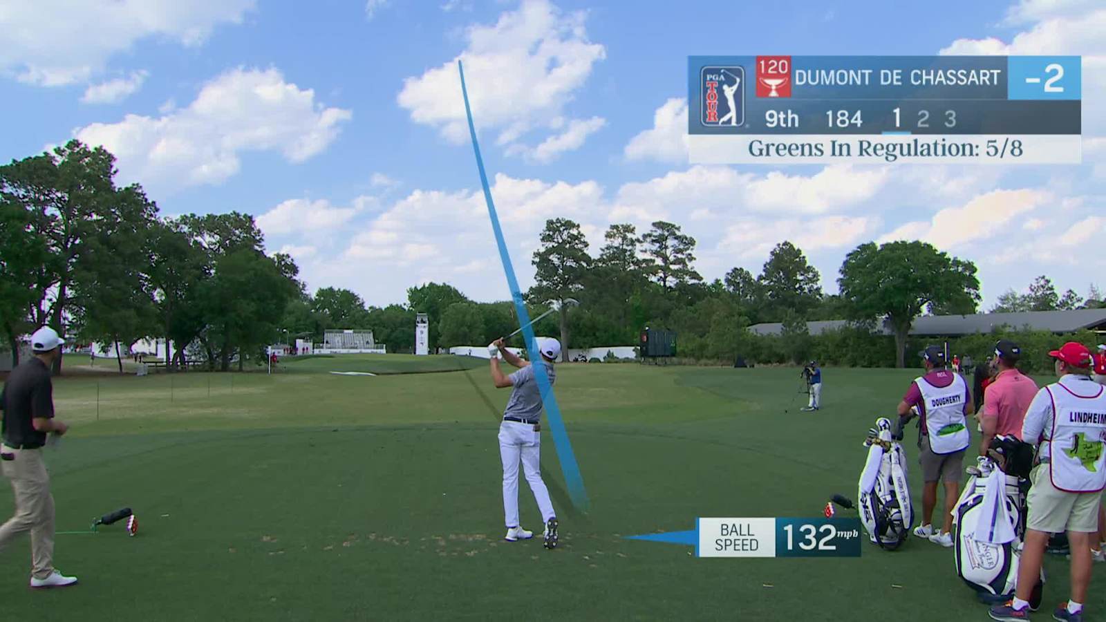 Adrien Dumont de Chassart nearly aces No. 9 at Houston Open