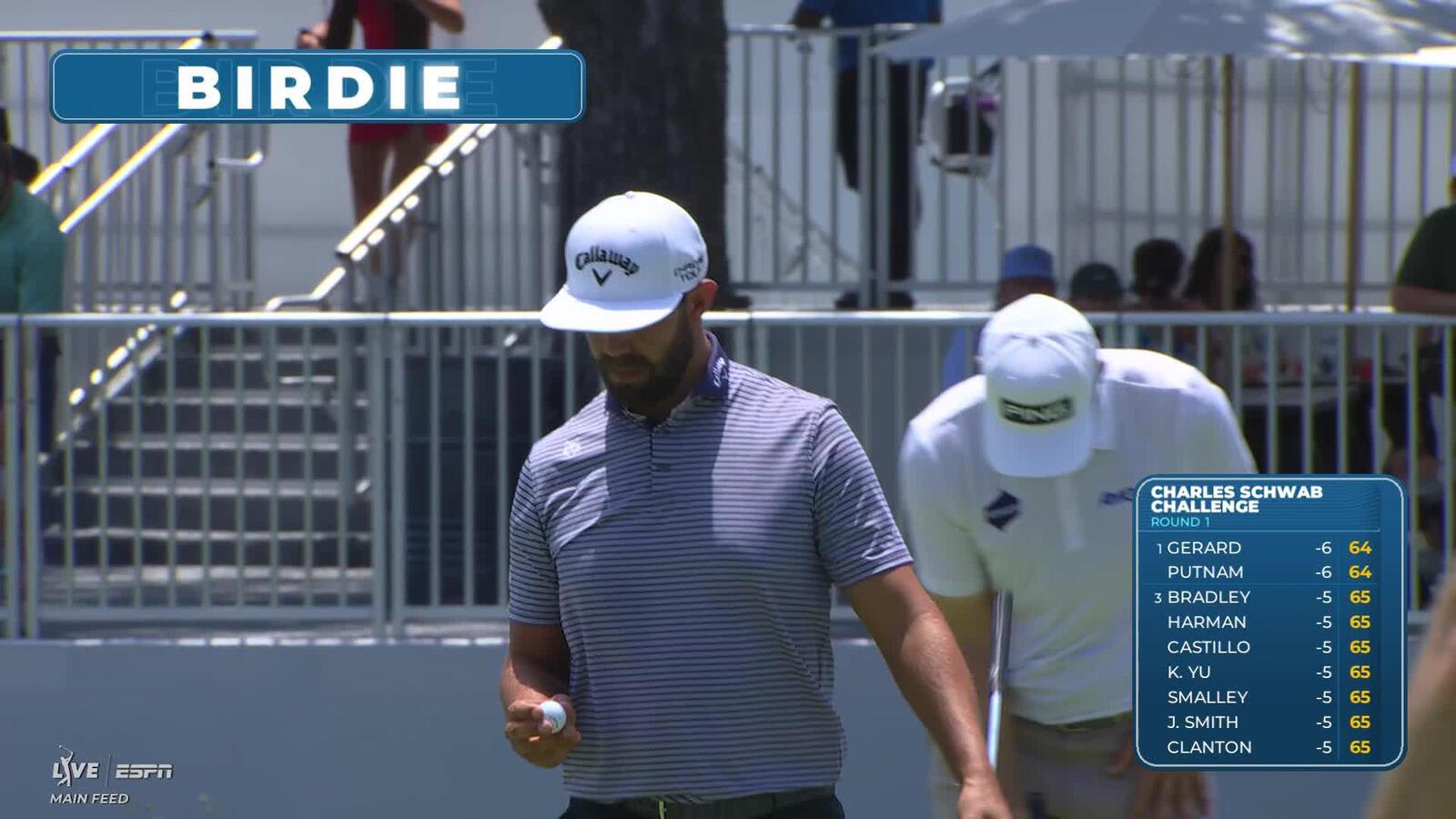 Erik van Rooyen hits tee shot to 14 feet, sets up birdie on No. 16 at Charles Schwab
