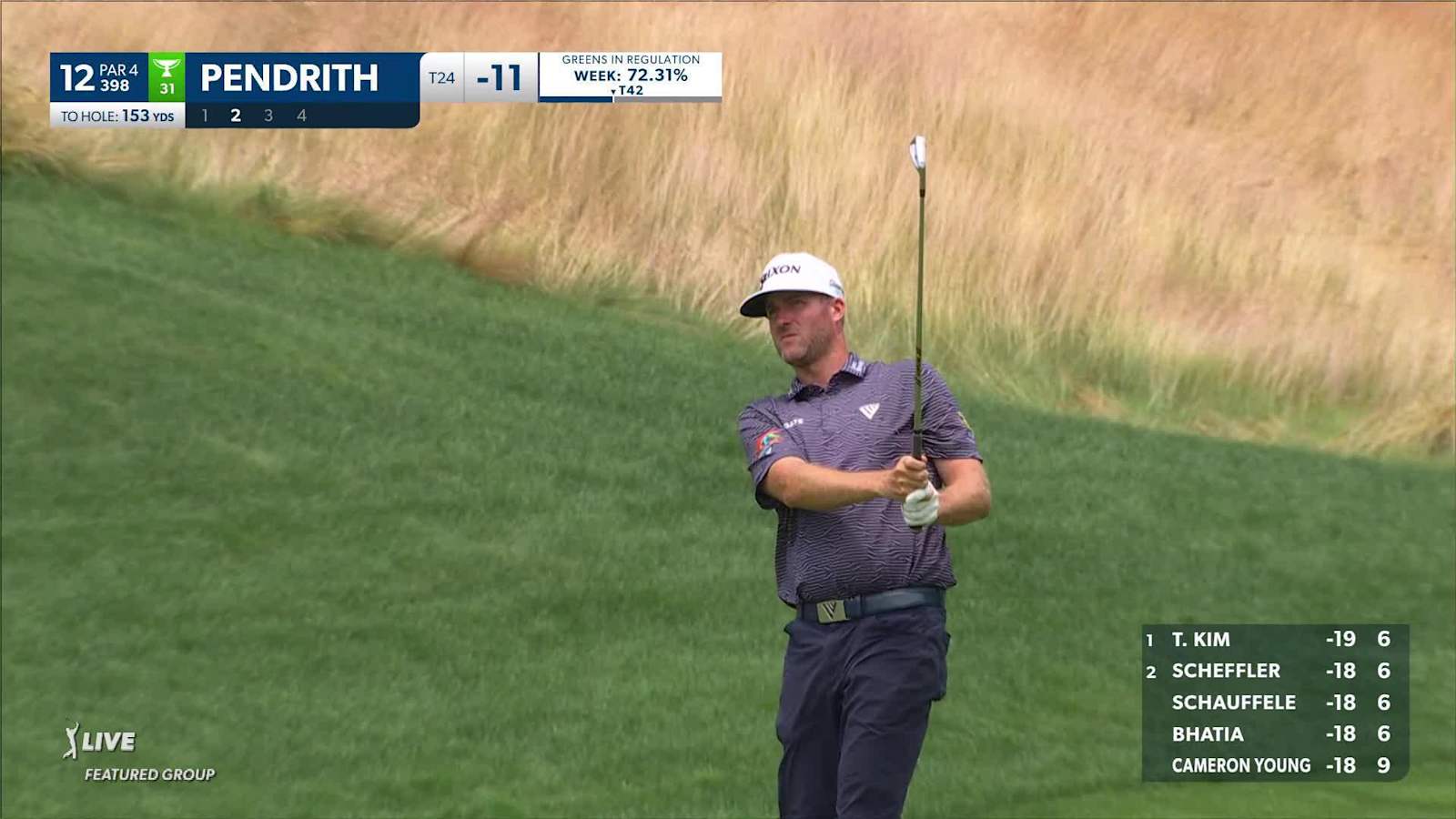 Taylor Pendrith hits it close to set up birdie at Travelers