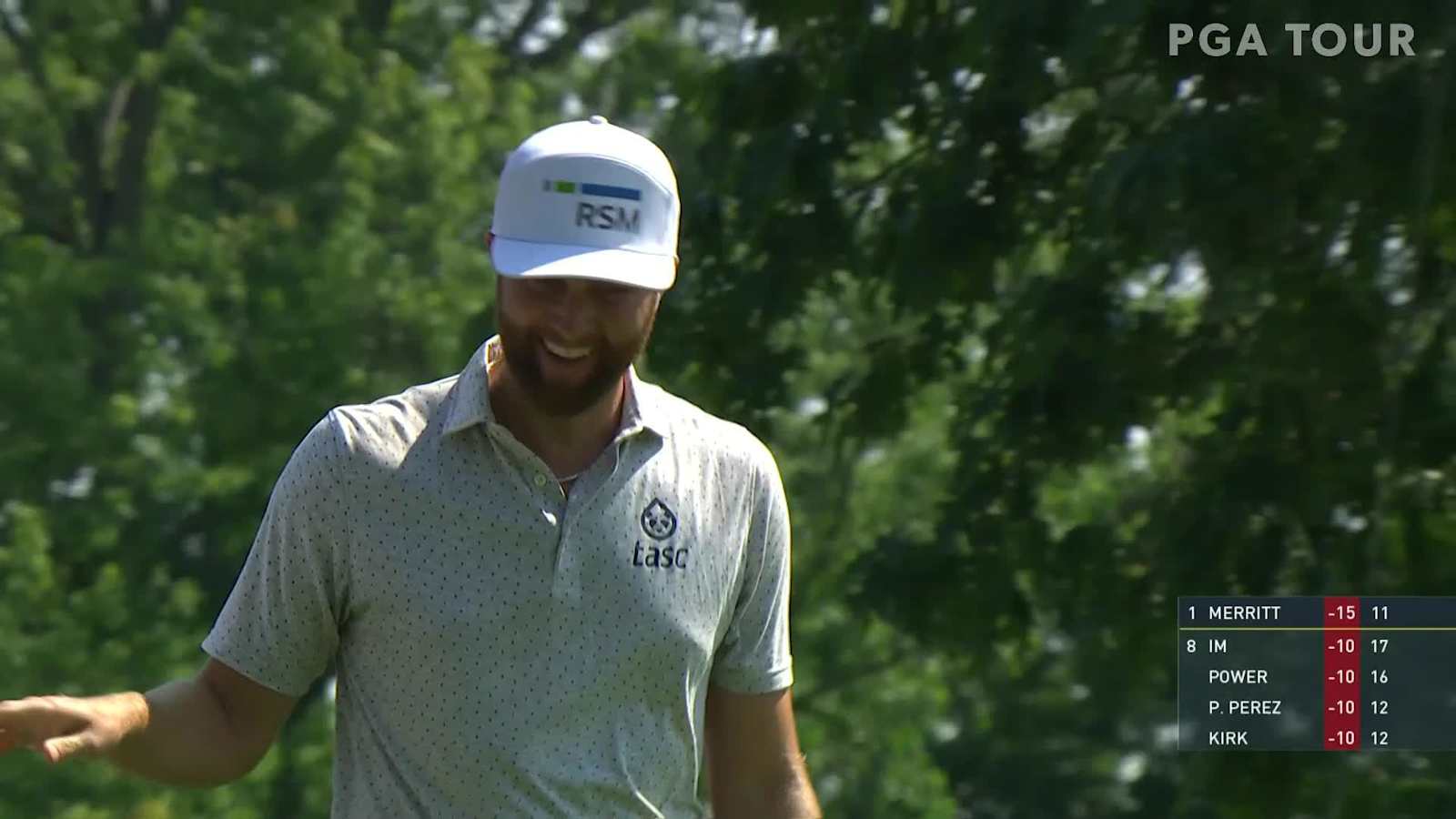 Chris Kirk's excellent touch leads to chip-in birdie at Rocket Mortgage