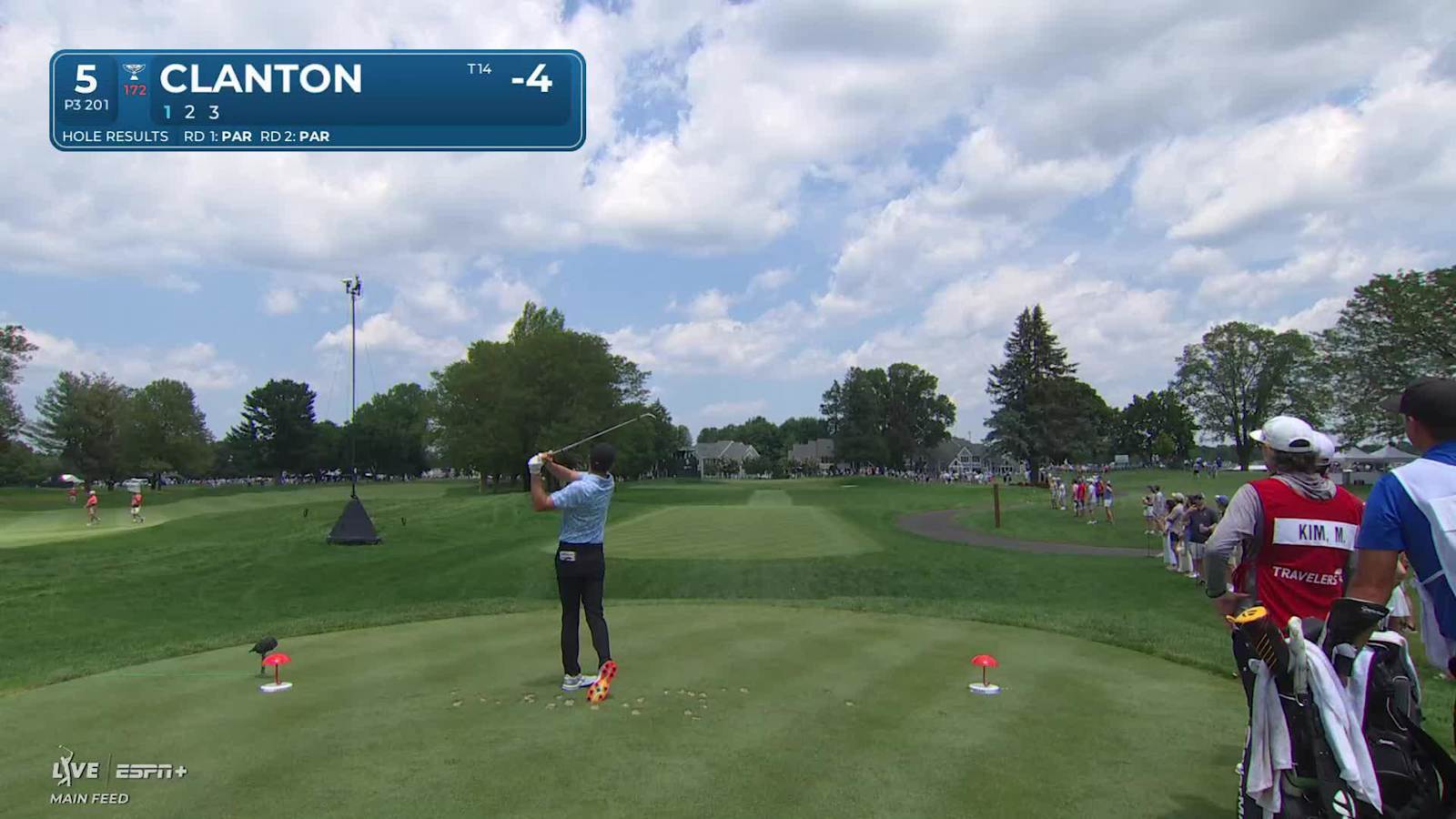 Luke Clanton nearly dunks it, continues hot streak with birdie at Travelers