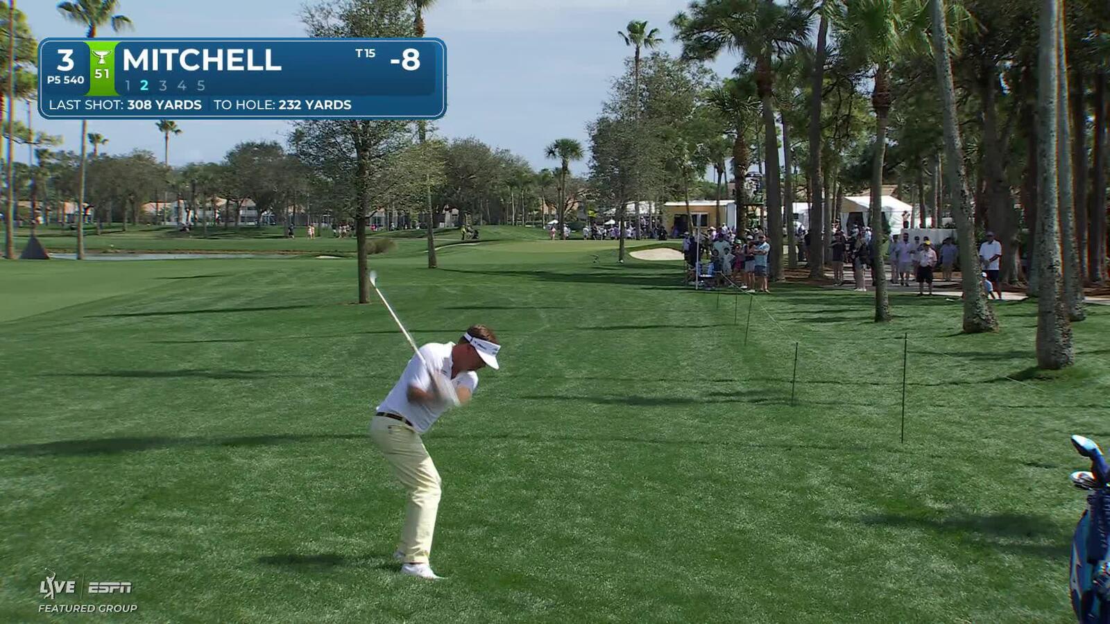 Keith Mitchell drains 7-foot putt for birdie on No. 3 at Cognizant Classic