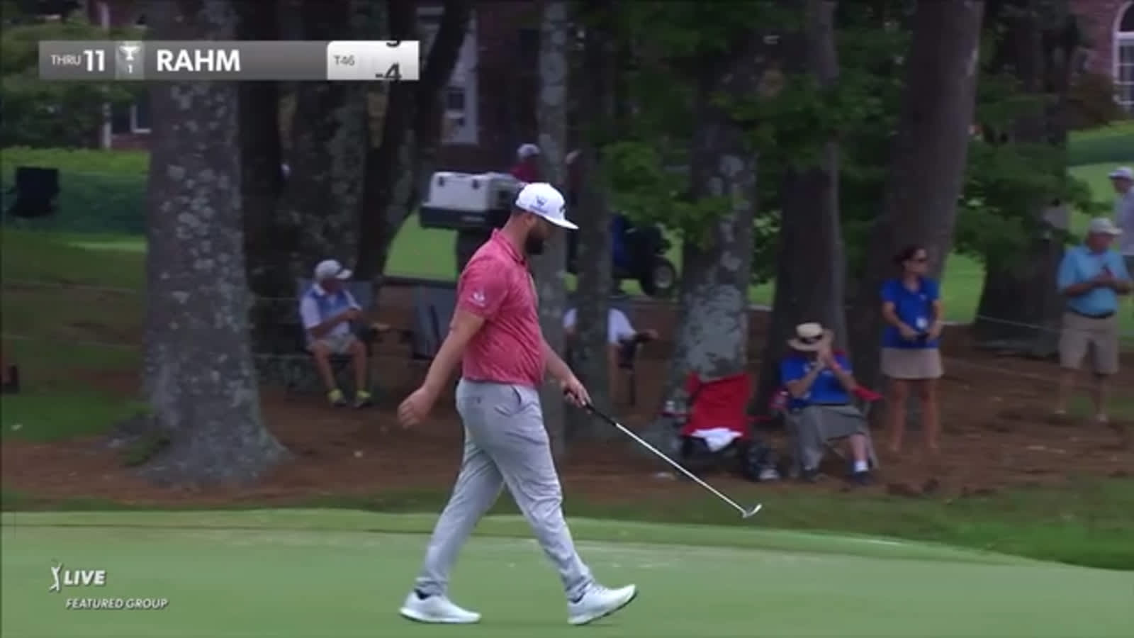 Jon Rahm sinks 22-foot birdie putt at FedEx St. Jude