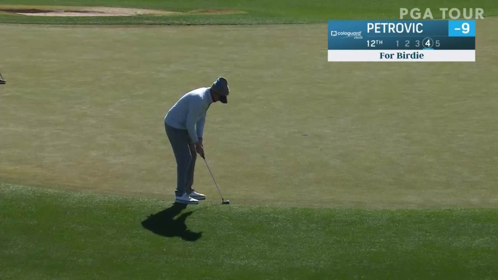 Tim Petrovic holes birdie putt at Cologuard Classic
