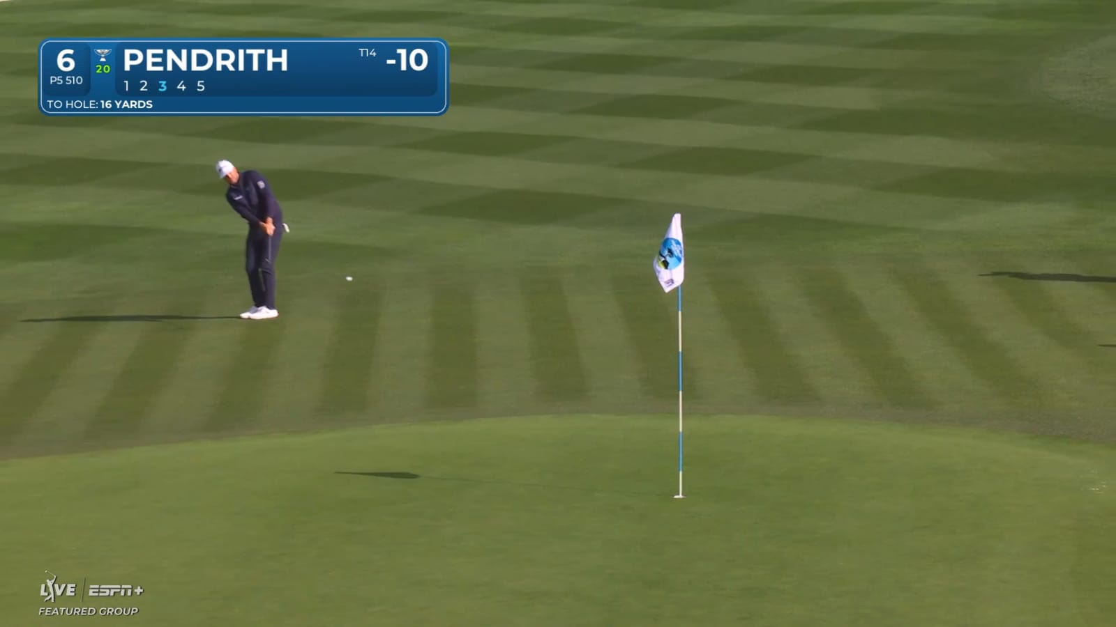 Taylor Pendrith's tight chip leads to birdie at AT&T Pebble Beach
