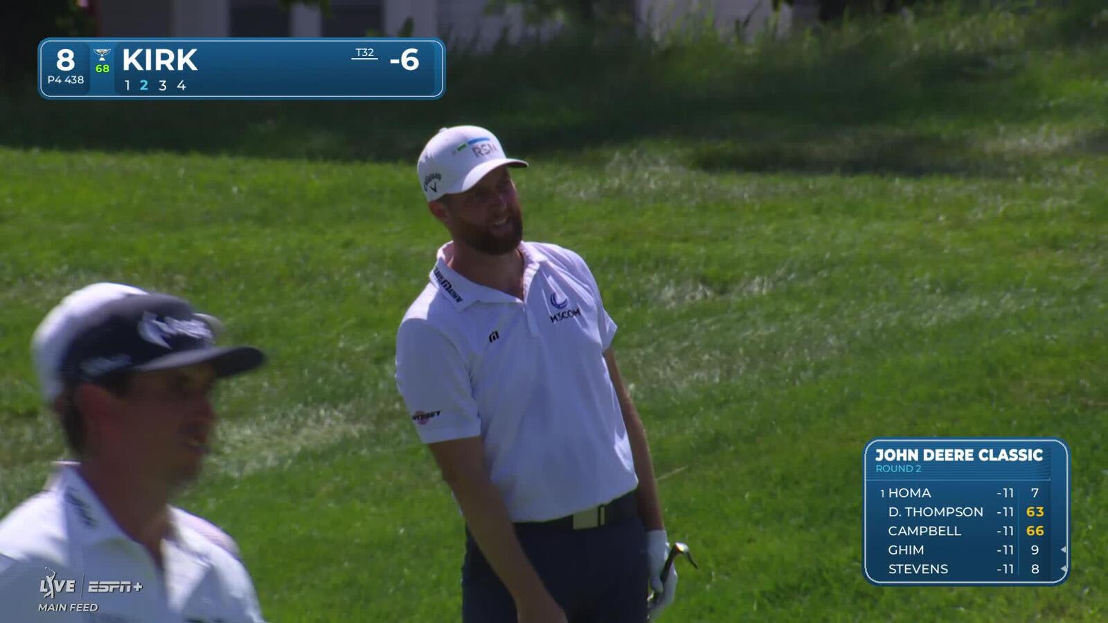Chris Kirk makes birdie on No. 8 at John Deere