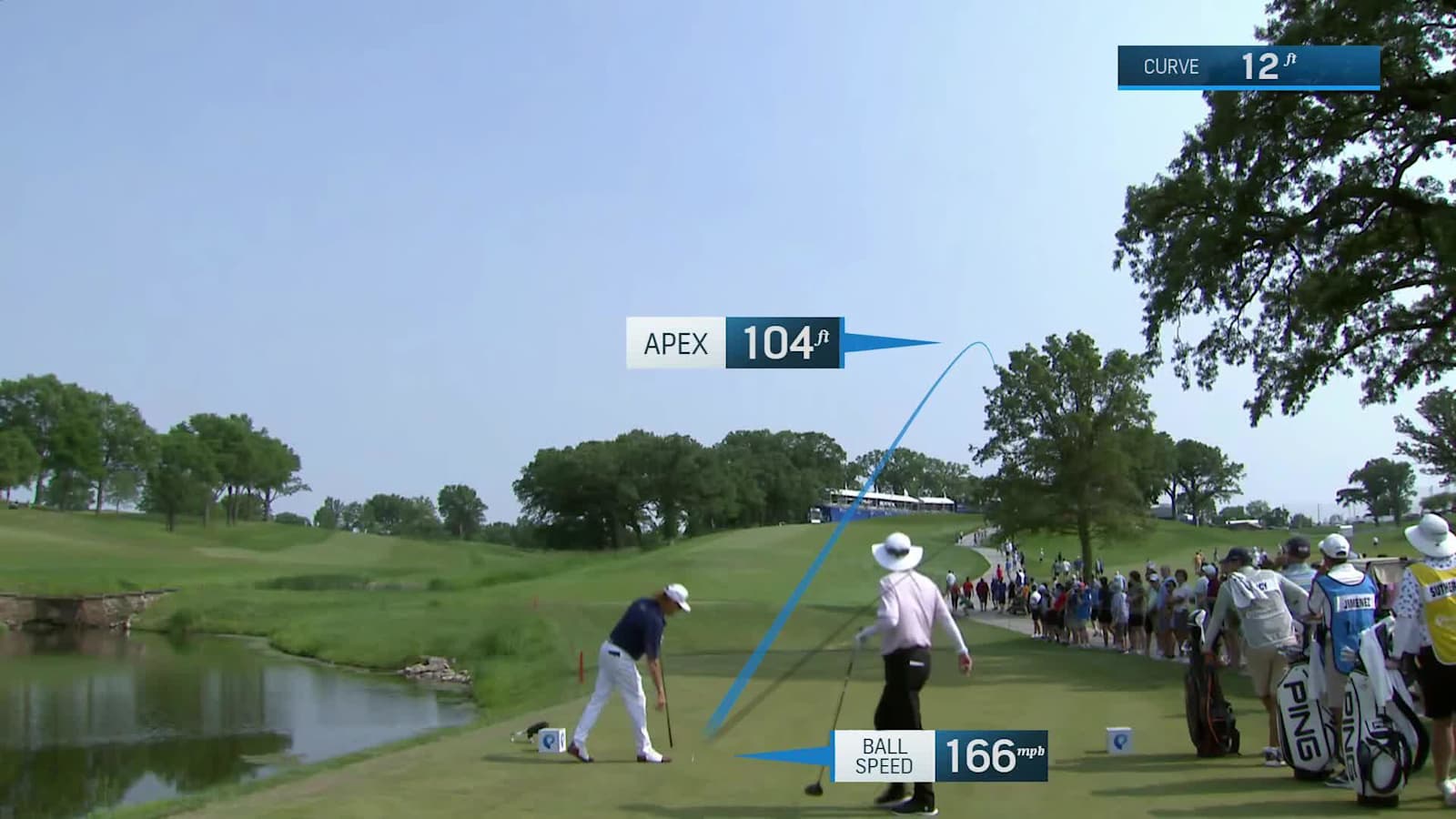 Miguel Angel Jiménez makes birdie on No. 18 at Principal Charity Classic