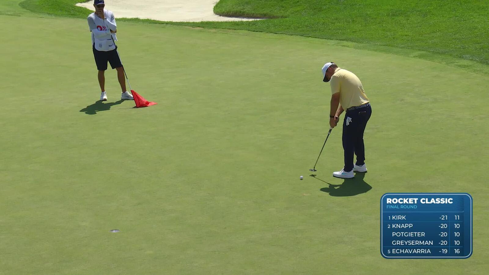 Chris Gotterup makes birdie on No. 18 at Rocket Classic