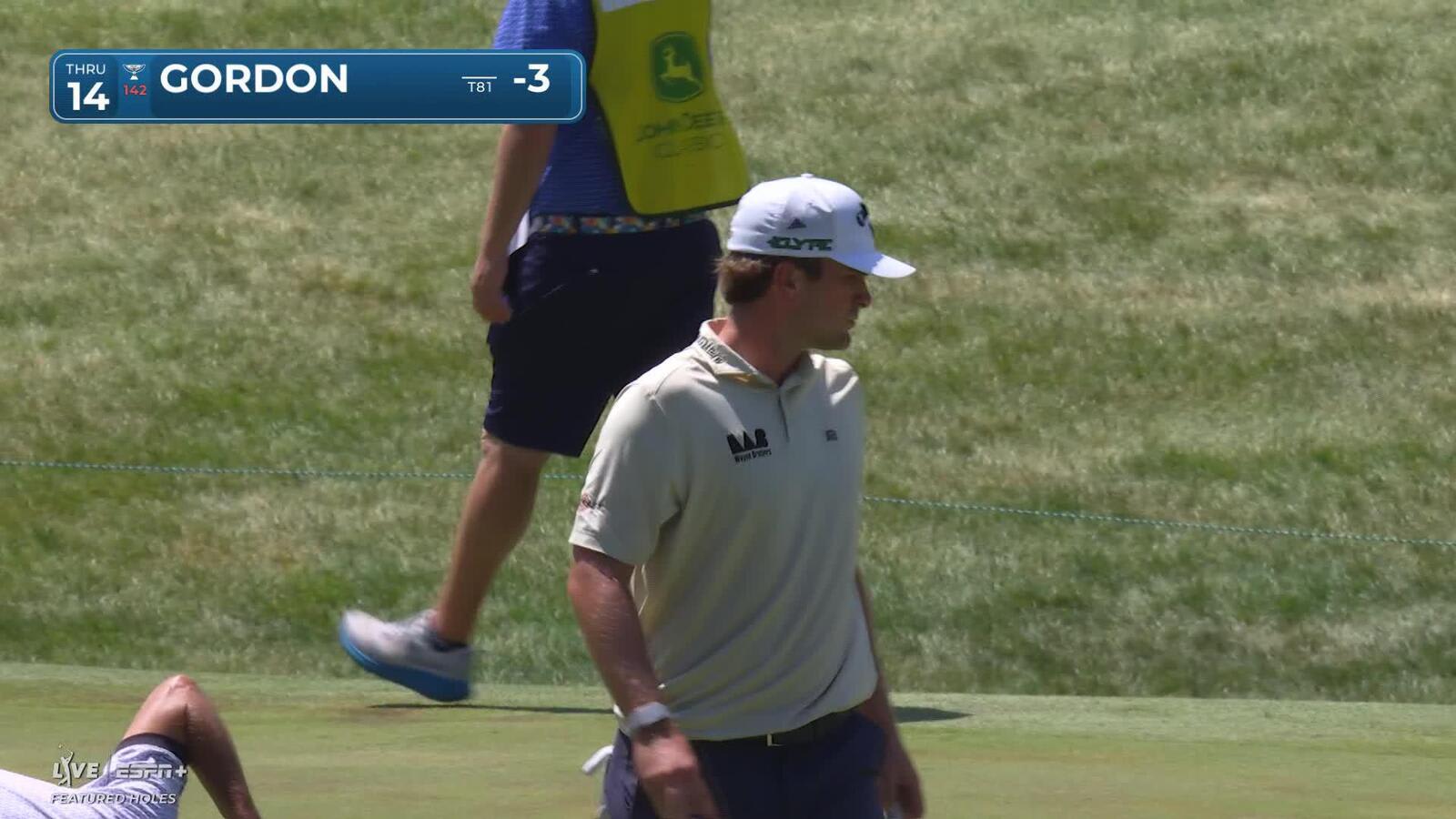 Will Gordon makes birdie on No. 14 at John Deere