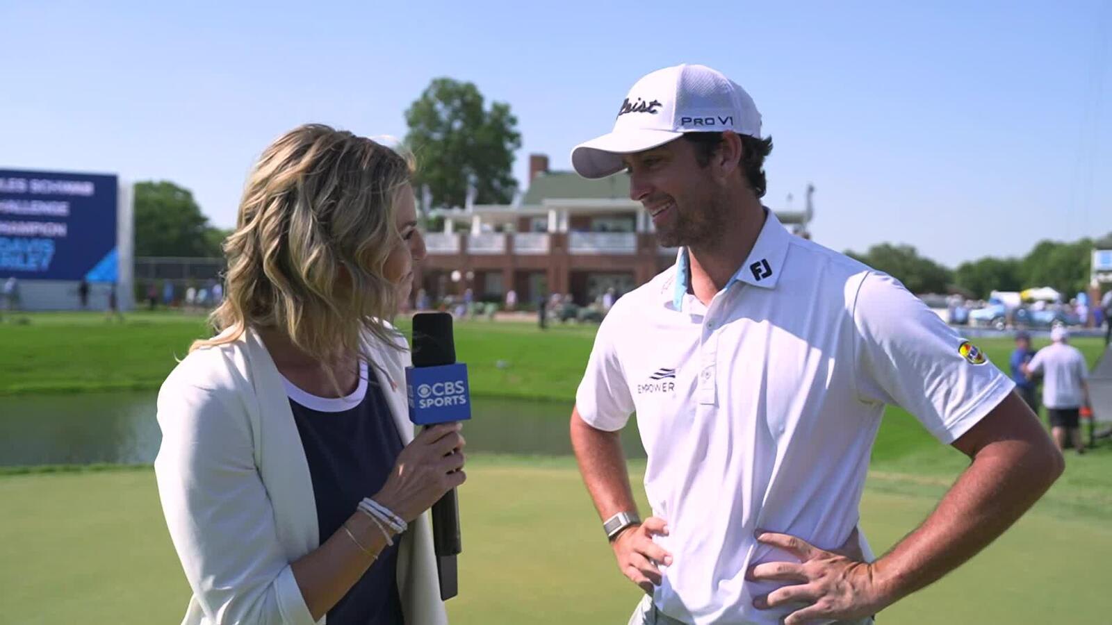 Davis Riley’s interview after winning Charles Schwab