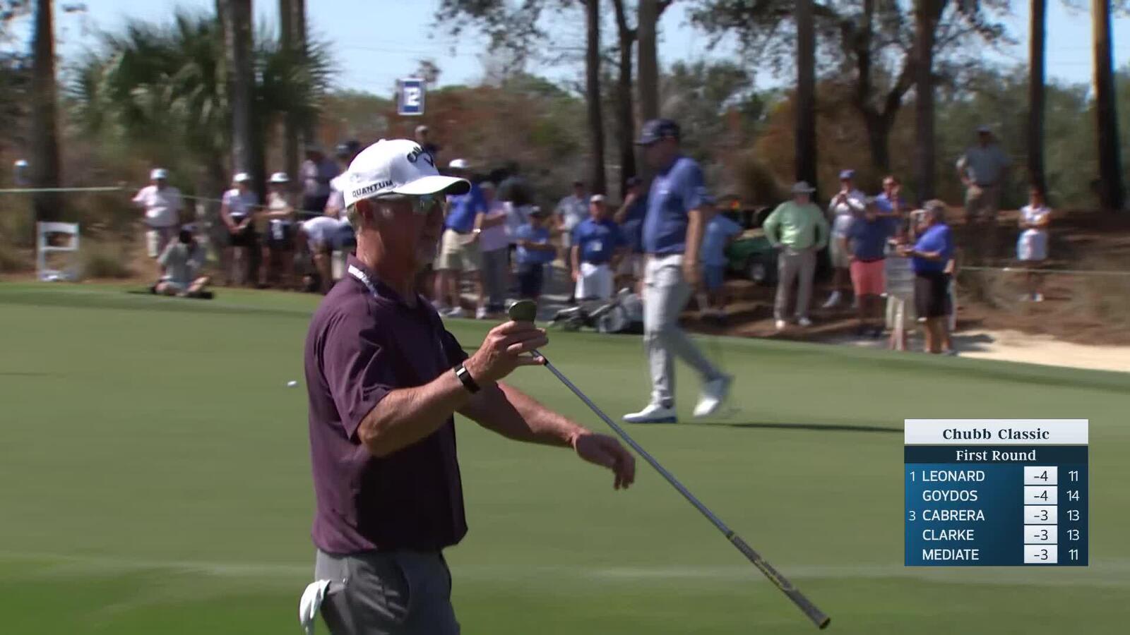 David Duval makes birdie on No. 12 at Chubb Classic