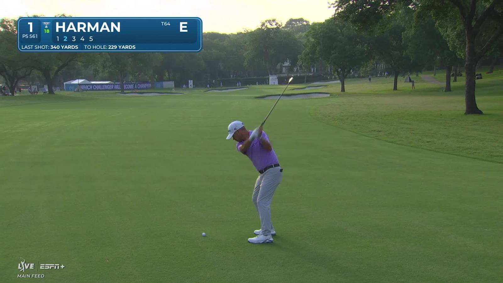 Brian Harman makes birdie on No. 1 at Charles Schwab