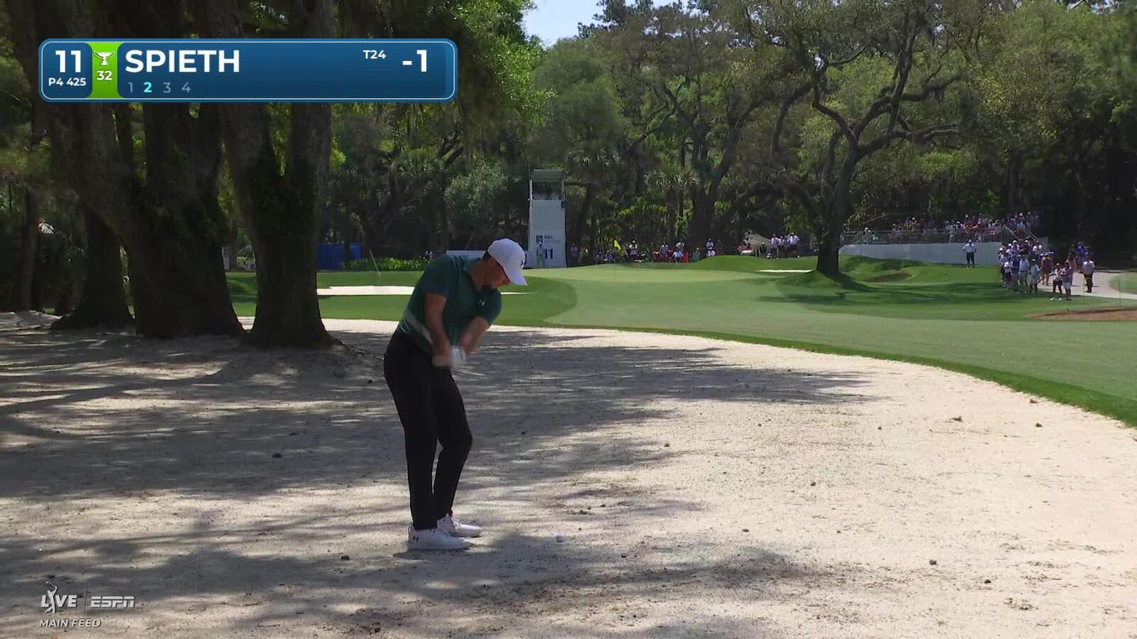Jordan Spieth makes birdie on No. 11 at RBC Heritage