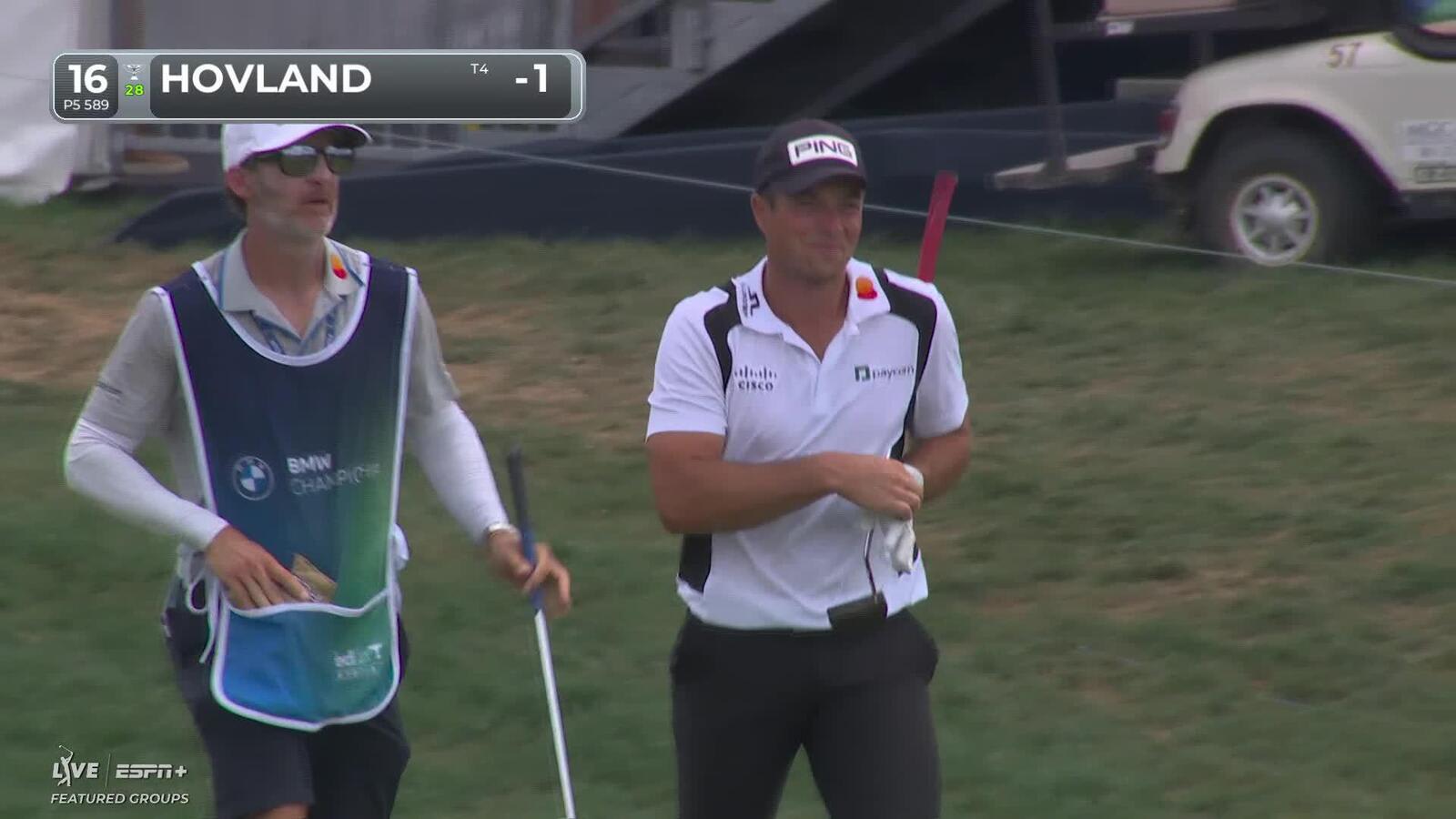 Viktor Hovland cozies up approach to set up birdie at BMW Championship