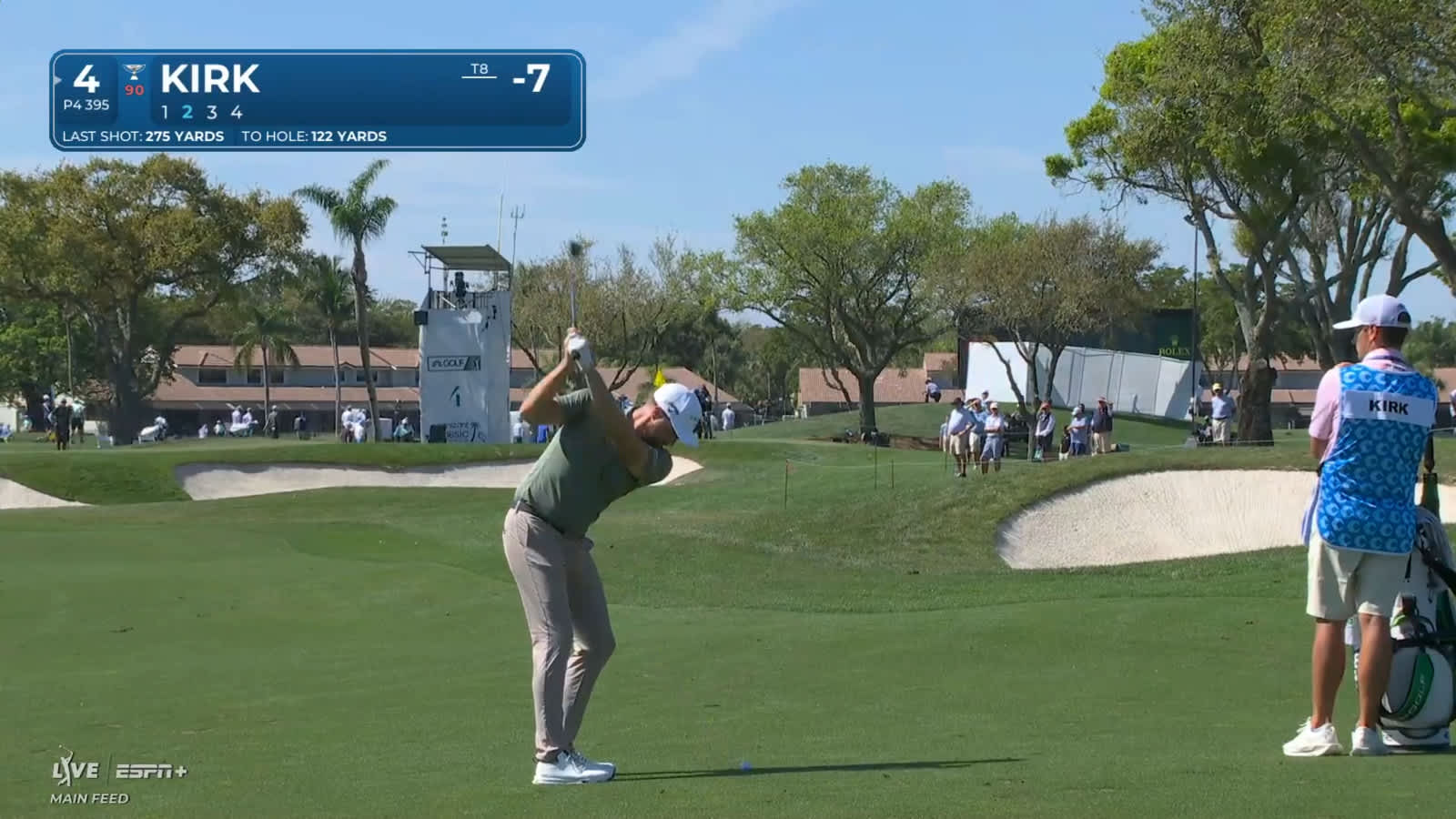 Chris Kirk sends approach to 6 feet to set up birdie  at Cognizant Classic