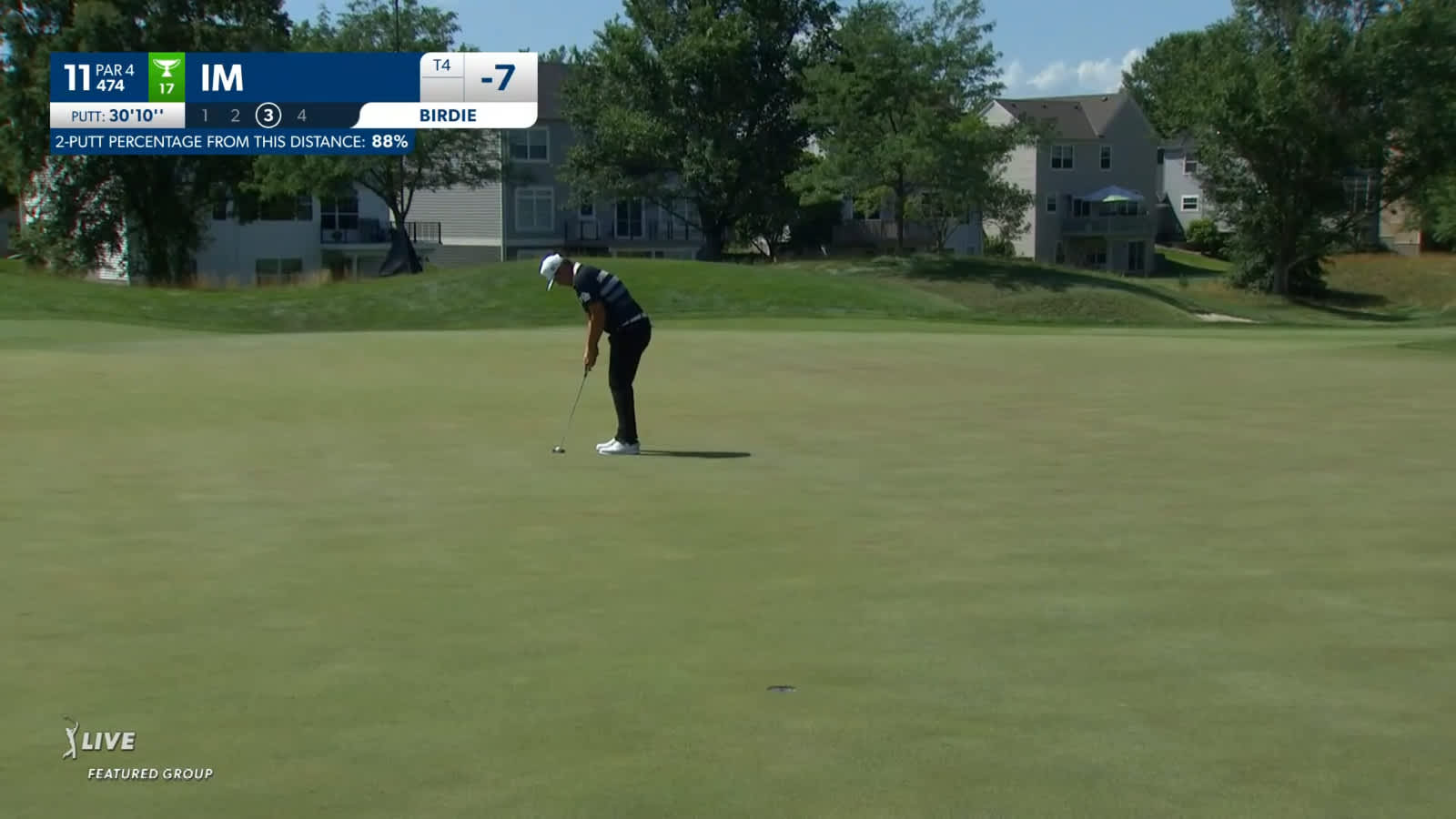 Sungjae Im sinks a 30-foot birdie at 3M Open