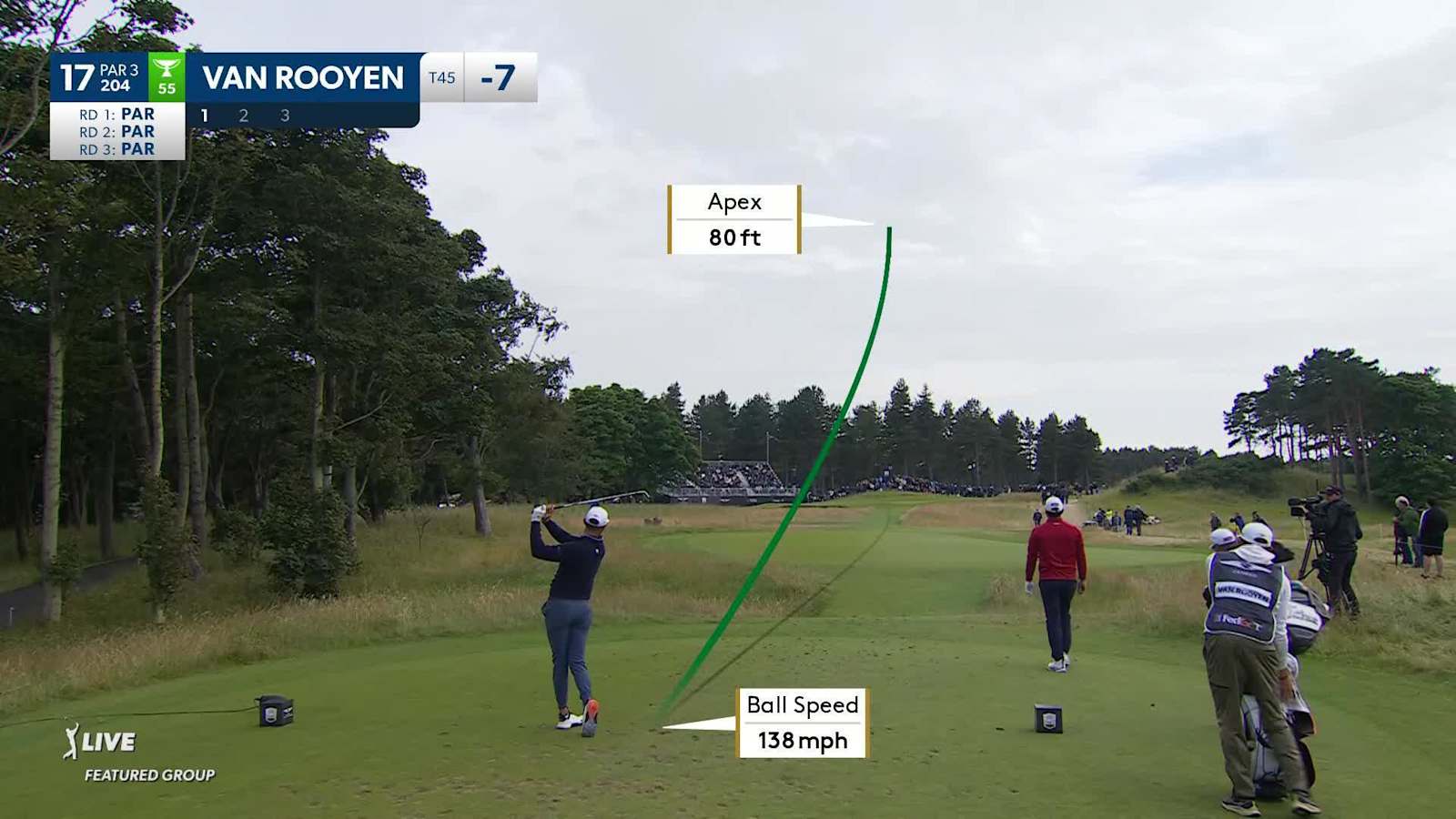 Erik van Rooyen's excellent tee shot leads to birdie at Genesis Scottish Open