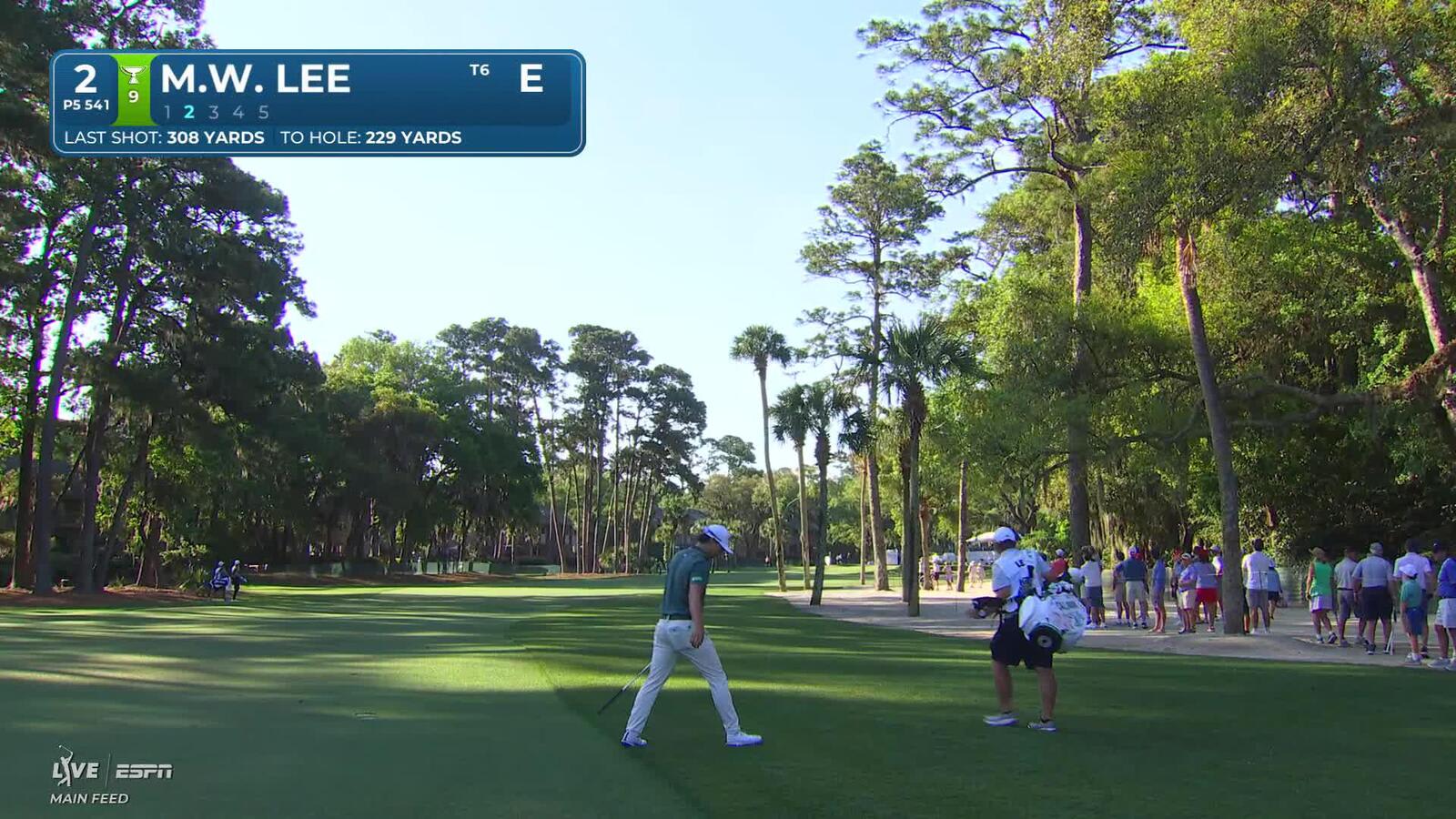 Min Woo Lee makes birdie on No. 2 at RBC Heritage