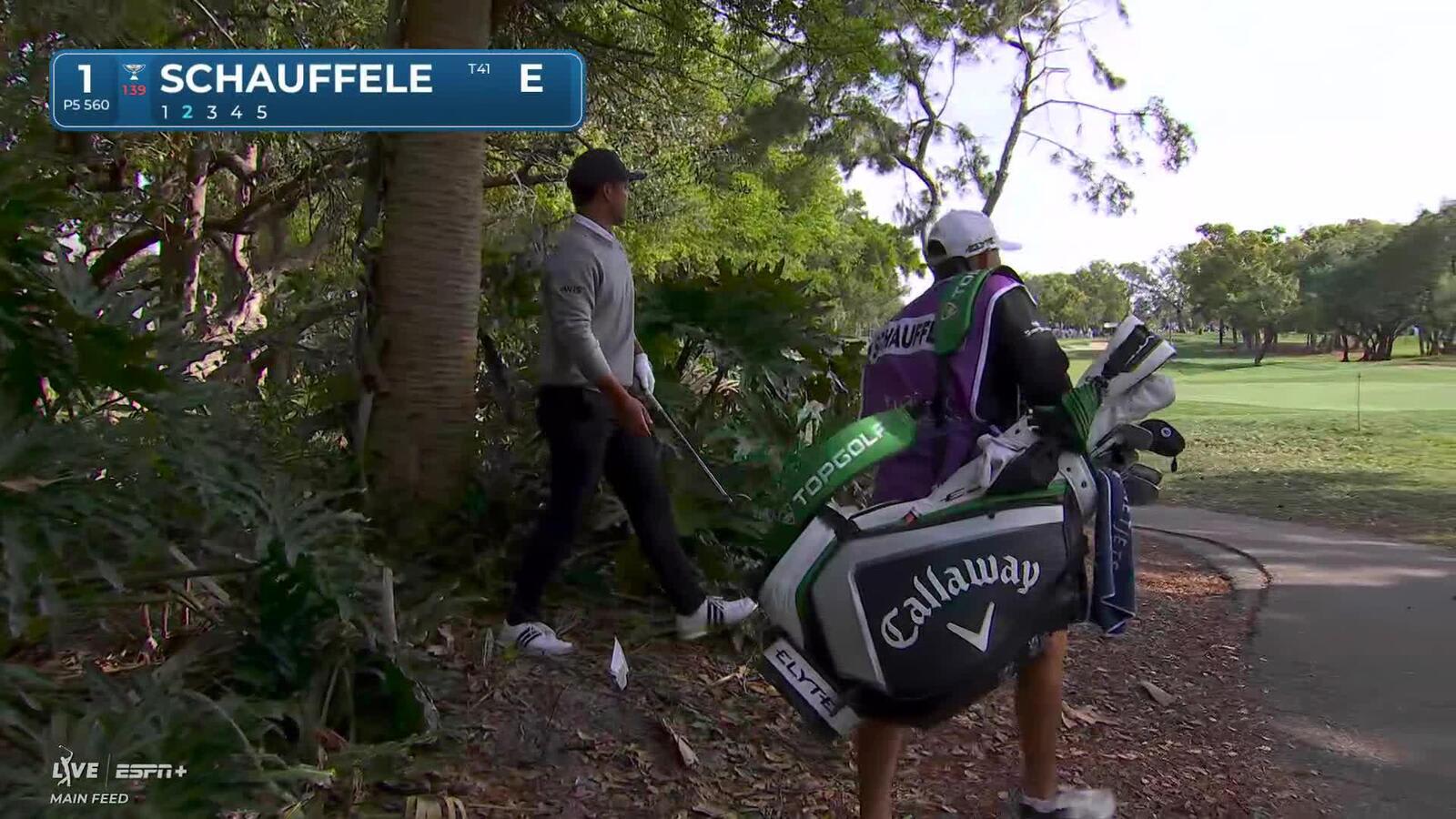 Xander Schauffele saves par after wayward drive at Valspar
