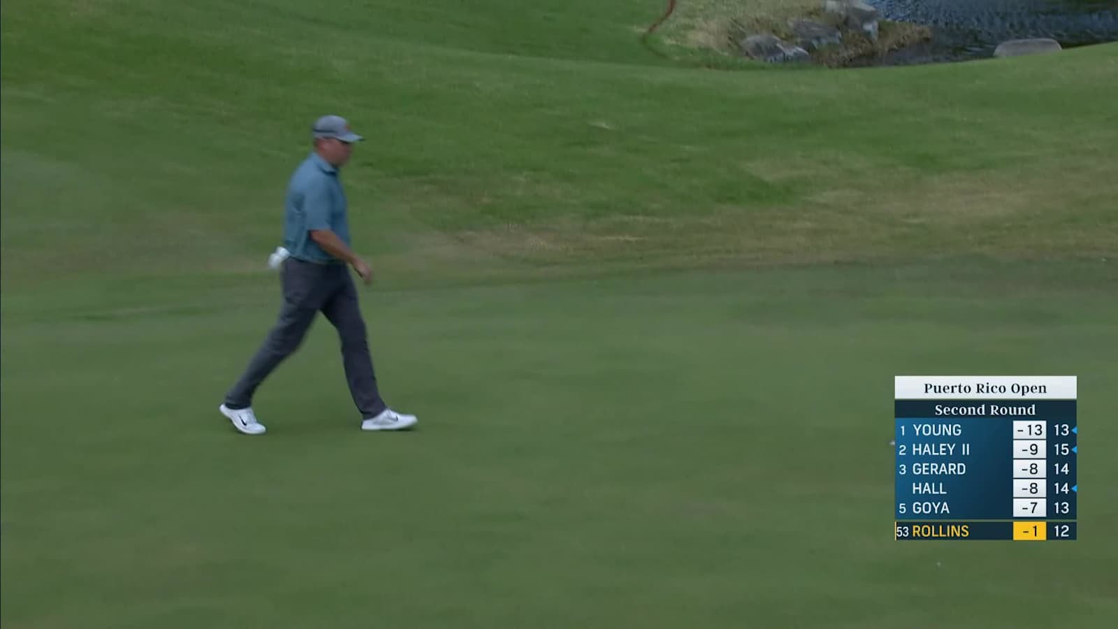 John Rollins makes birdie on No. 13 at Puerto Rico