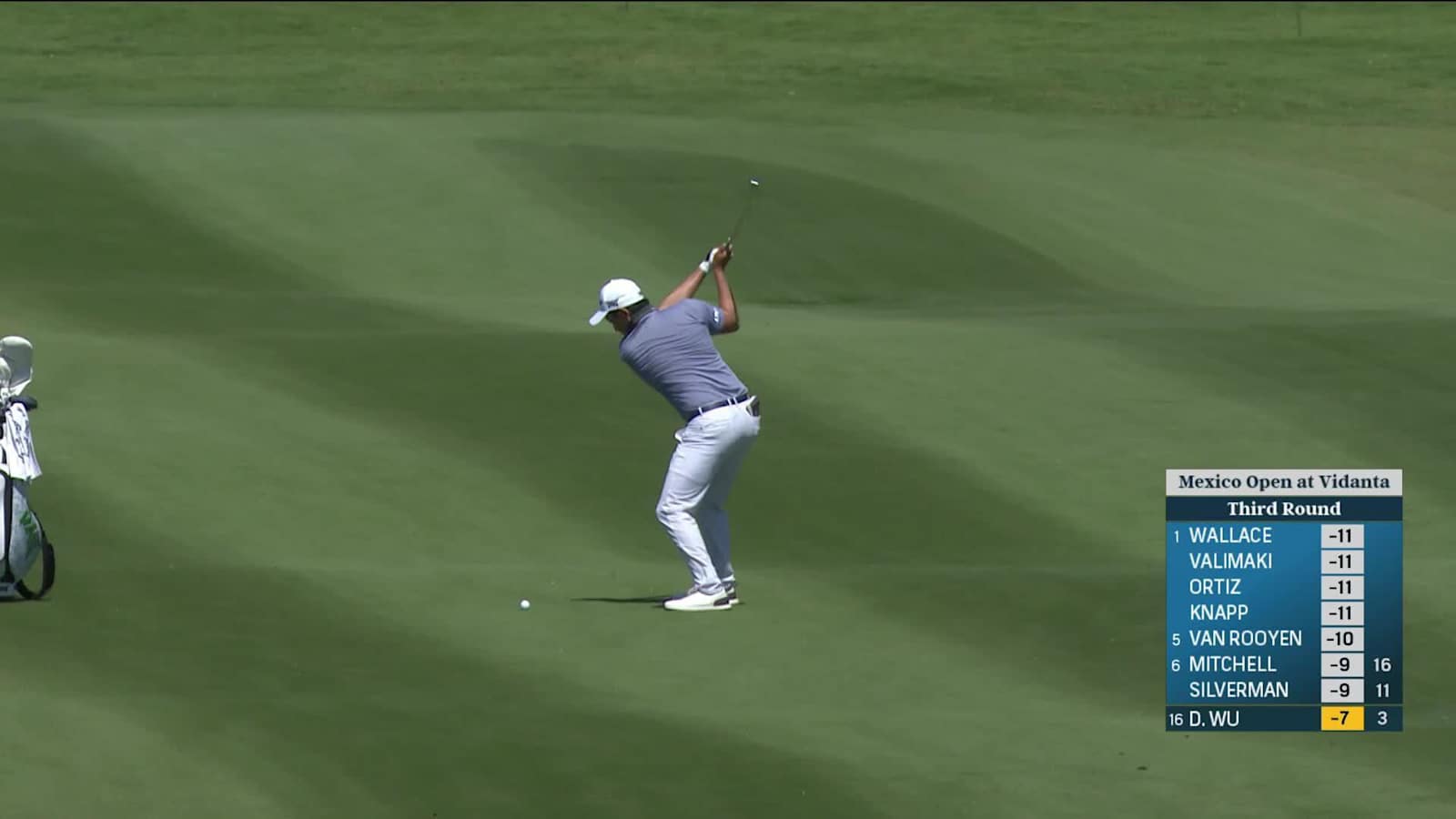 Dylan Wu hits it pin-high from 193 yards and birdies at Mexico Open