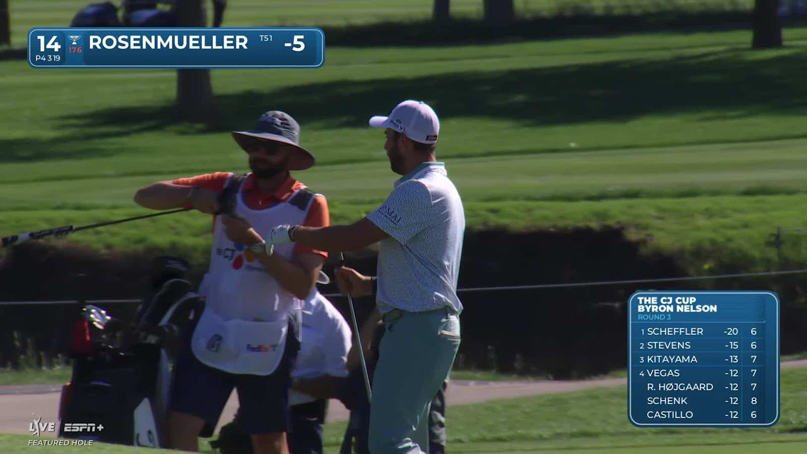 Thomas Rosenmueller makes birdie on No. 14 at THE CJ CUP