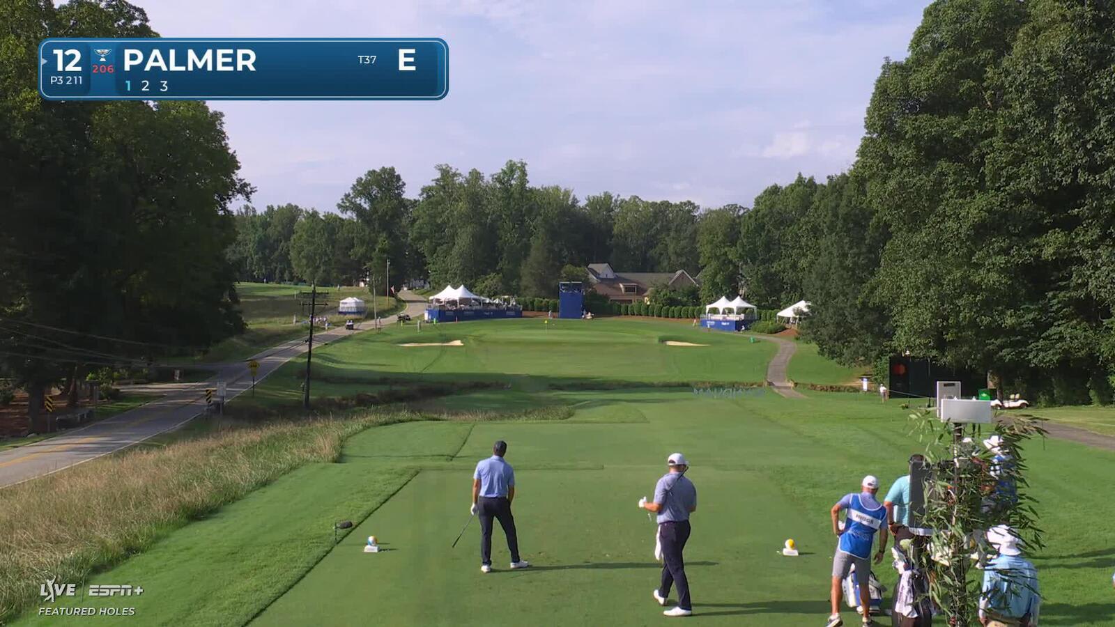 Ryan Palmer nearly aces No. 12 at Wyndham