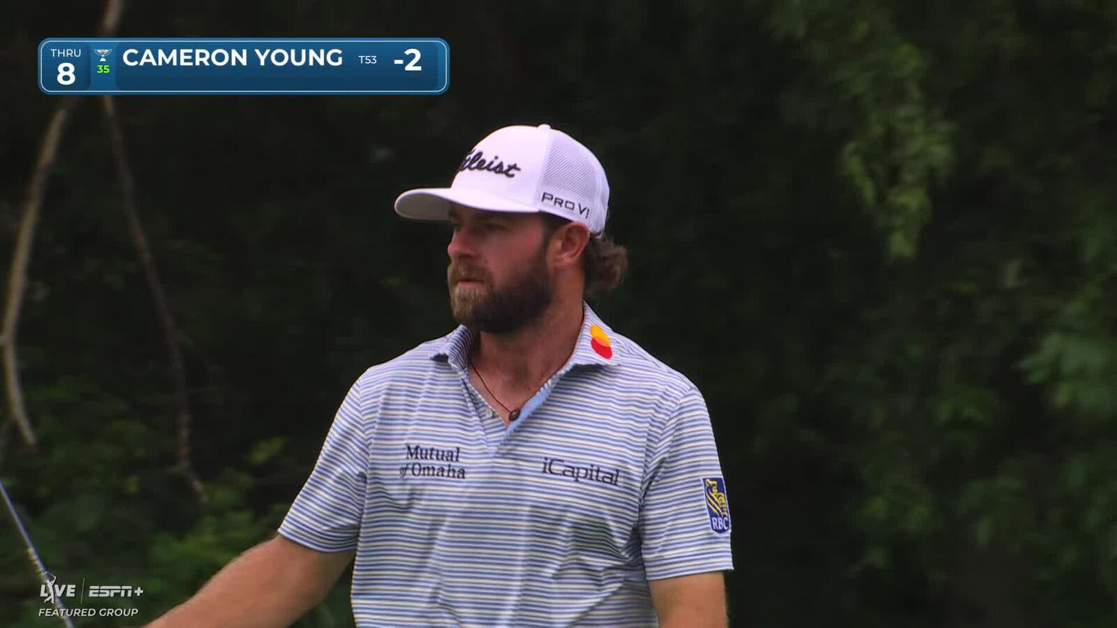 Cameron Young makes birdie on No. 8 at Rocket Classic