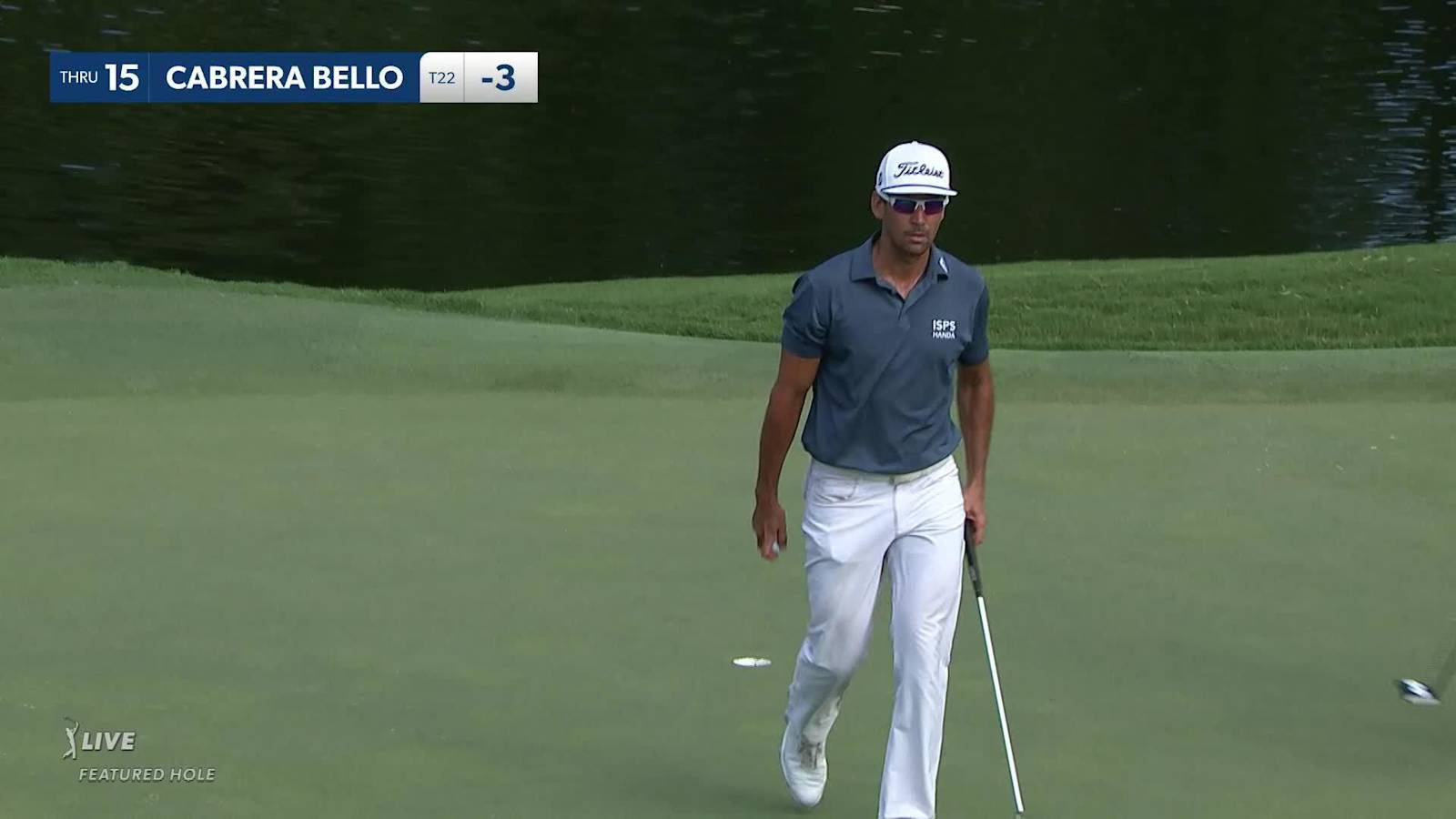 Rafa Cabrera Bello converts birdie putt at Wyndham