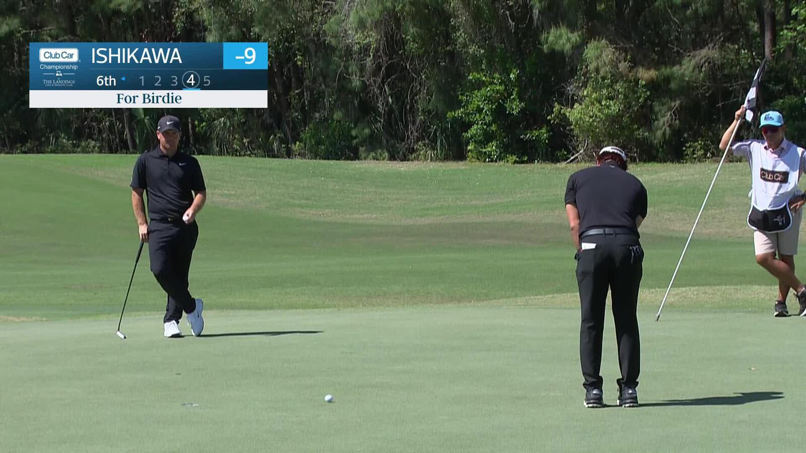 Ryo Ishikawa makes birdie on No. 6 at Club Car Championship
