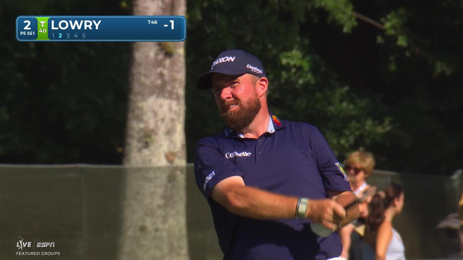 Shane Lowry drains 7-foot putt for birdie on No. 2 at RBC Heritage