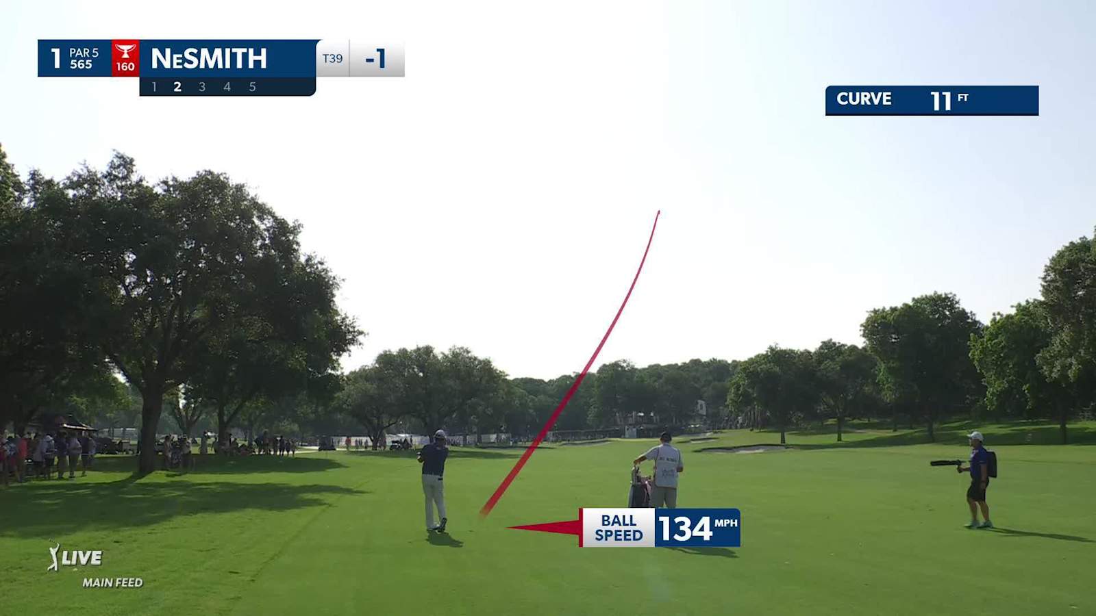 Matthew NeSmith makes birdie on No. 1 at Charles Schwab