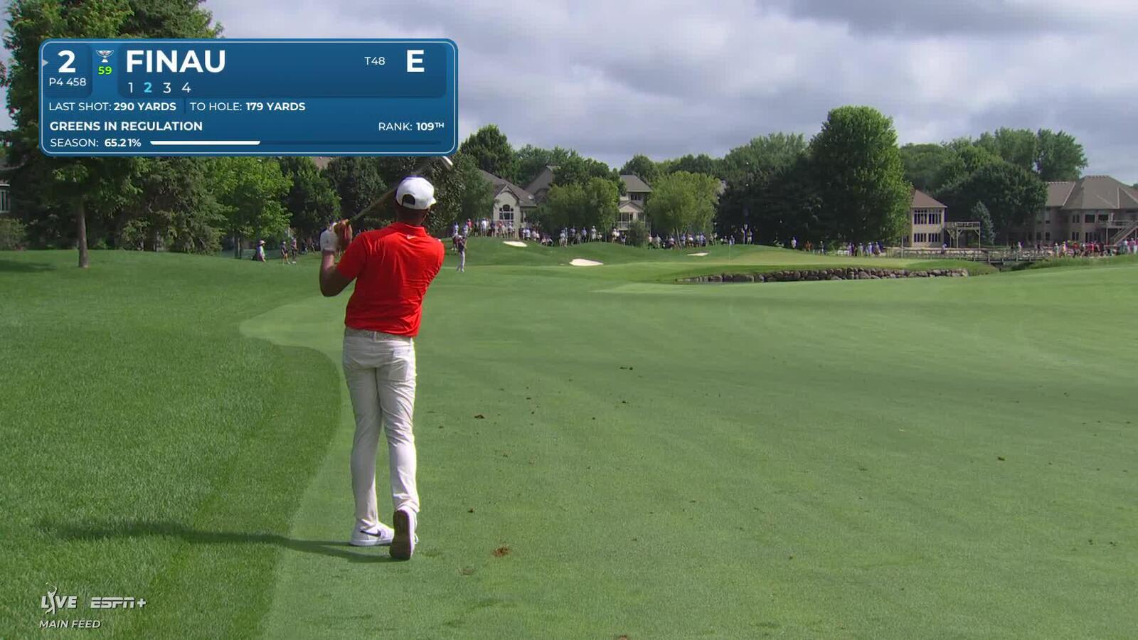 Tony Finau makes birdie on No. 2 at 3M Open