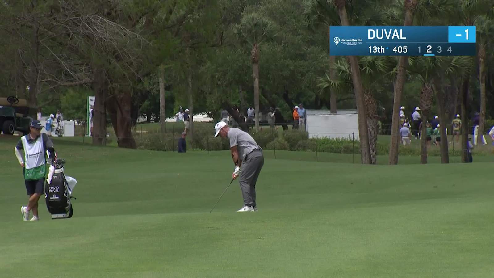 David Duval makes birdie on No. 13 at James Hardie