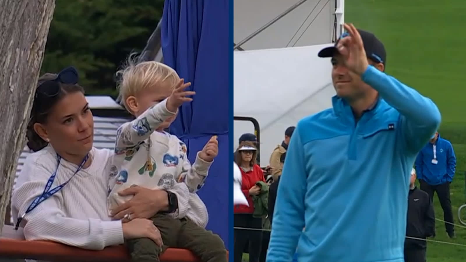 Jordan Spieth has adorable family moment while playing at AT&T Pebble Beach