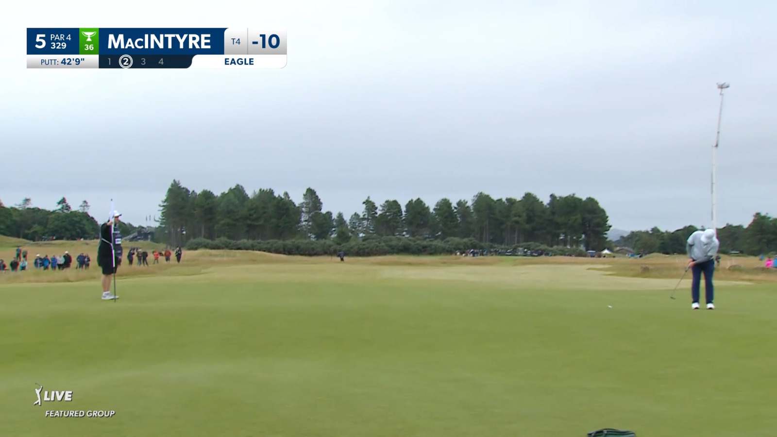 Robert MacIntyre buries 42-foot eagle putt at Genesis Scottish Open