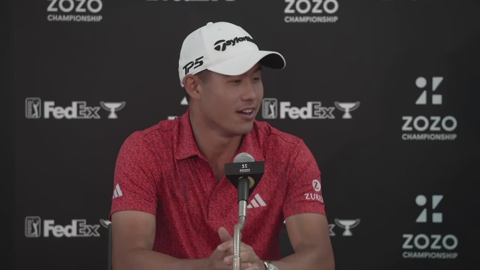 Collin Morikawa's news conference after winning ZOZO CHAMPIONSHIP