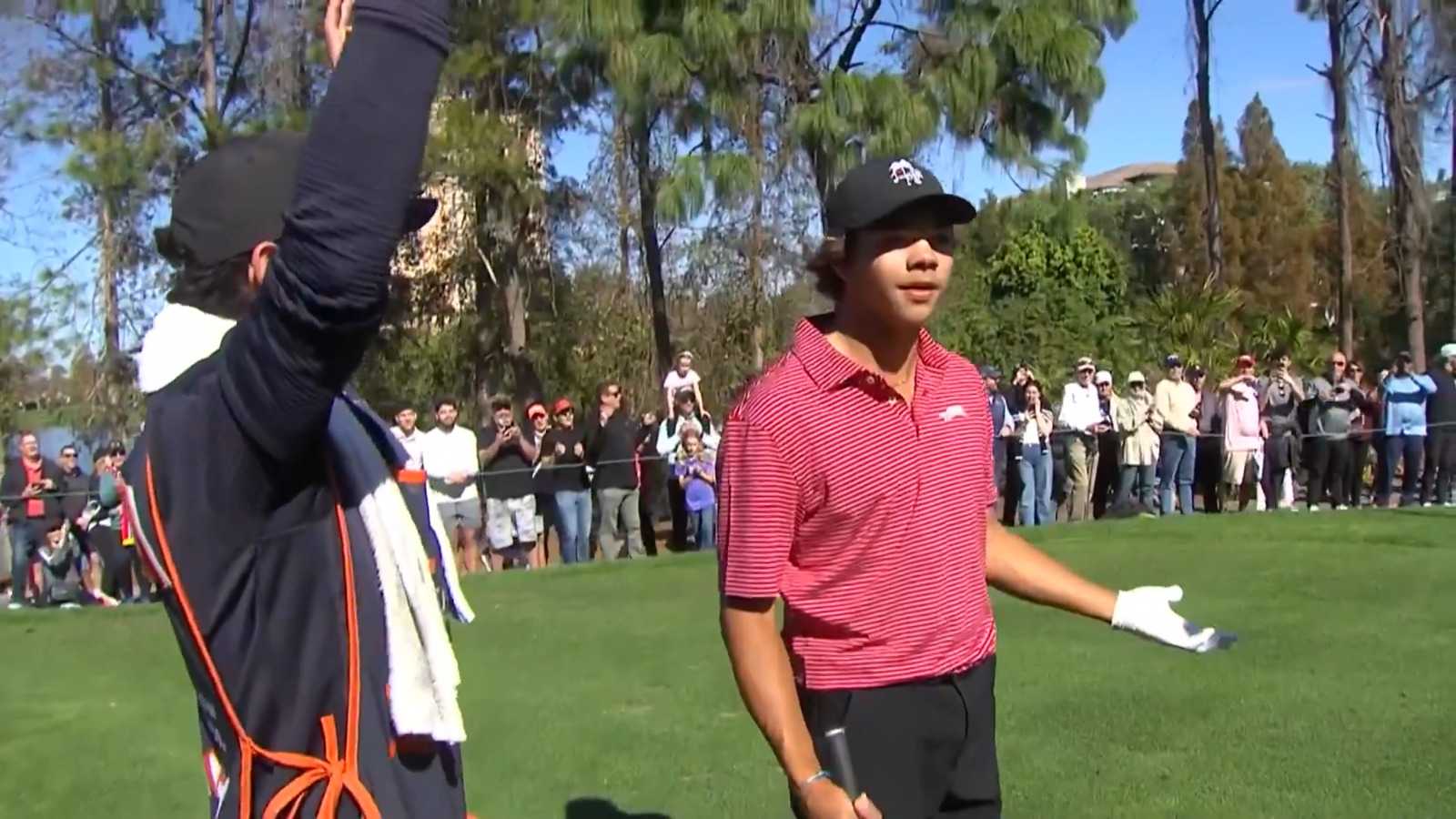 Charlie Woods' unbelievable ace at PNC Championship