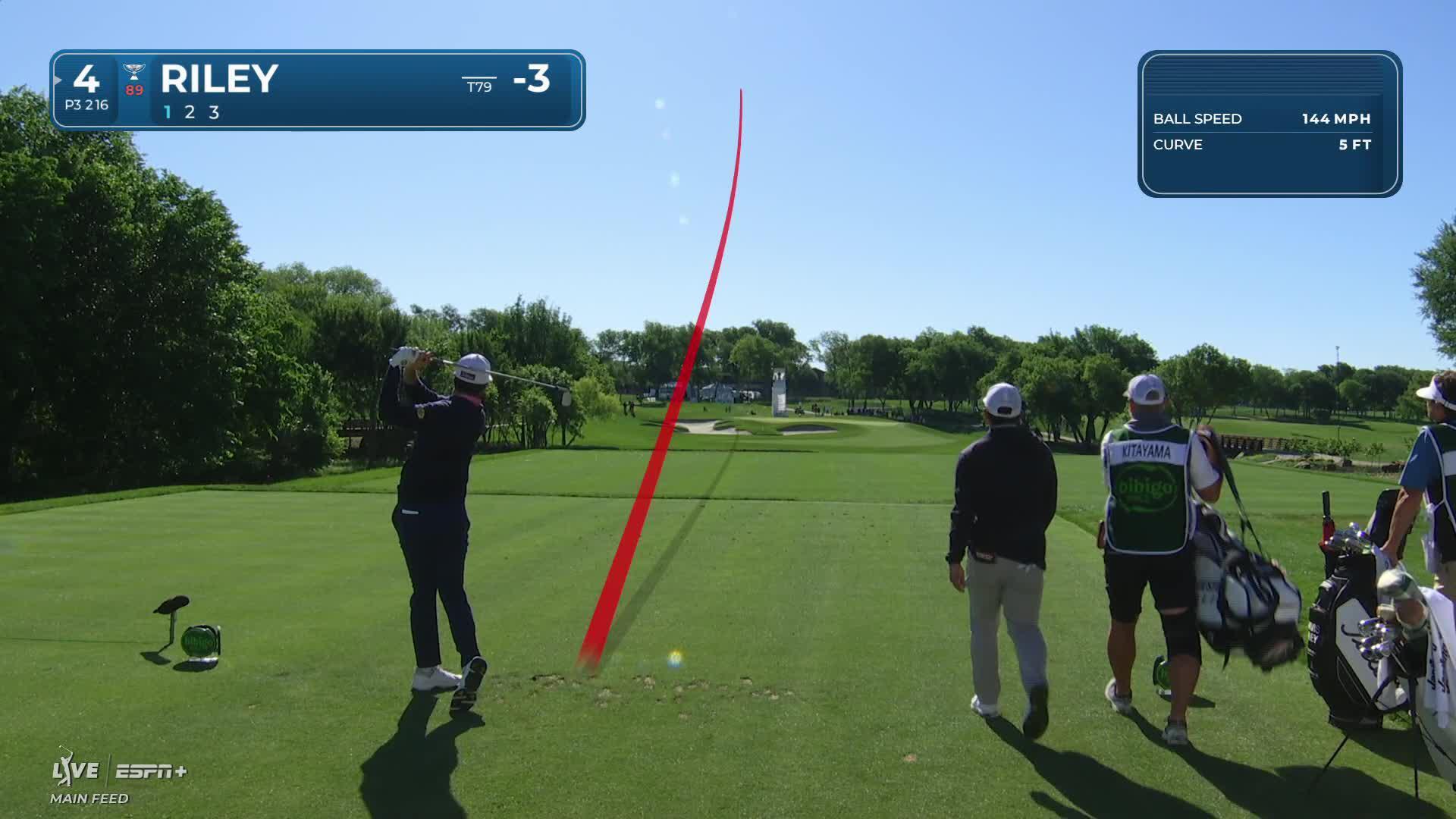 Davis Riley goes flag-hunting to set up birdie at THE CJ CUP