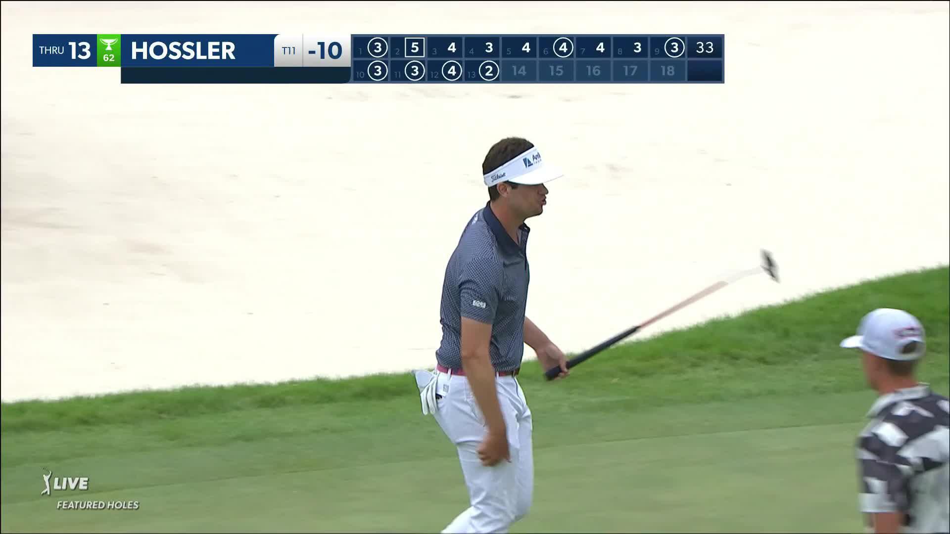 Beau Hossler sinks 45-foot birdie putt at 3M Open