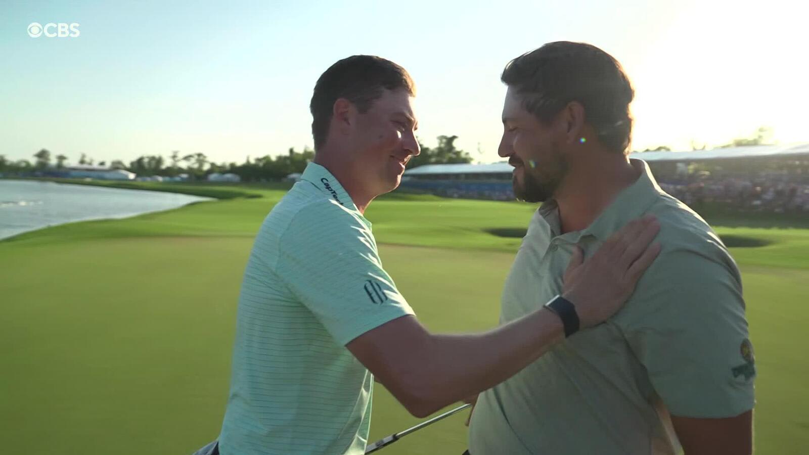 Team Ben Griffin/Andrew Novak tap in par to win the Zurich Classic