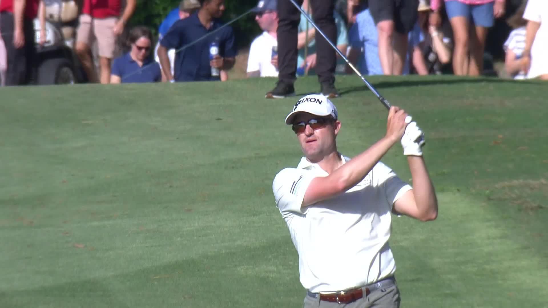 Russell Knox makes birdie on No. 18 at Club Car Championship