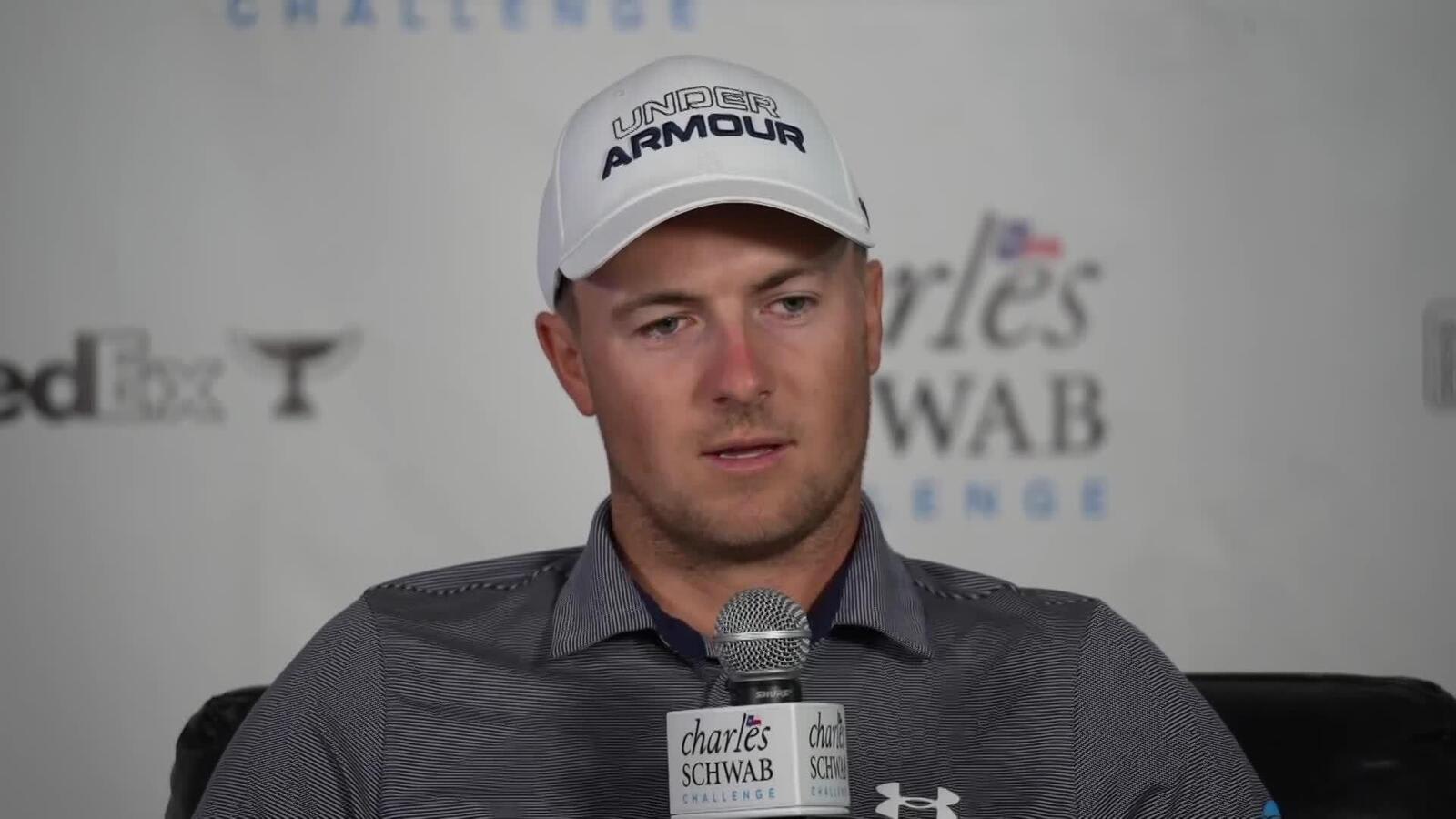Jordan Spieth on the status of wrist injury before Charles Schwab