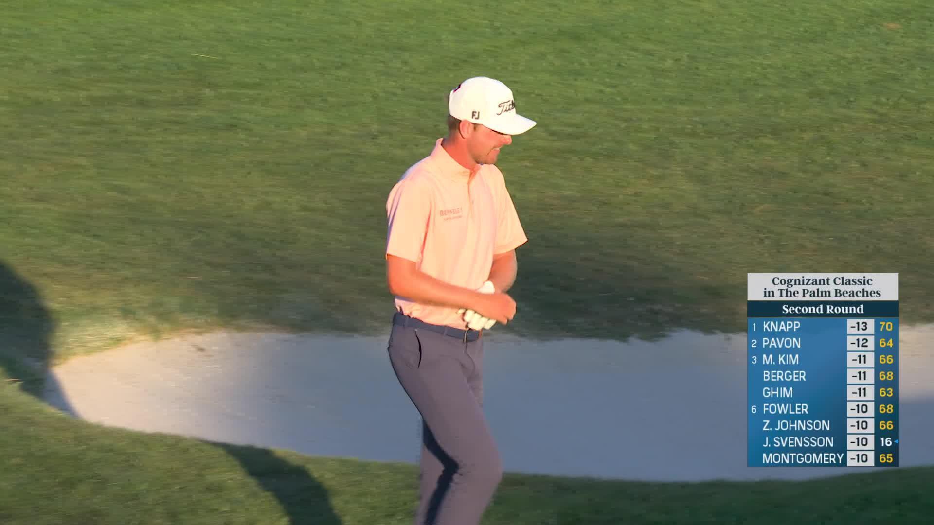 Ryan Gerard's bunker birdie hole-out at Cognizant Classic