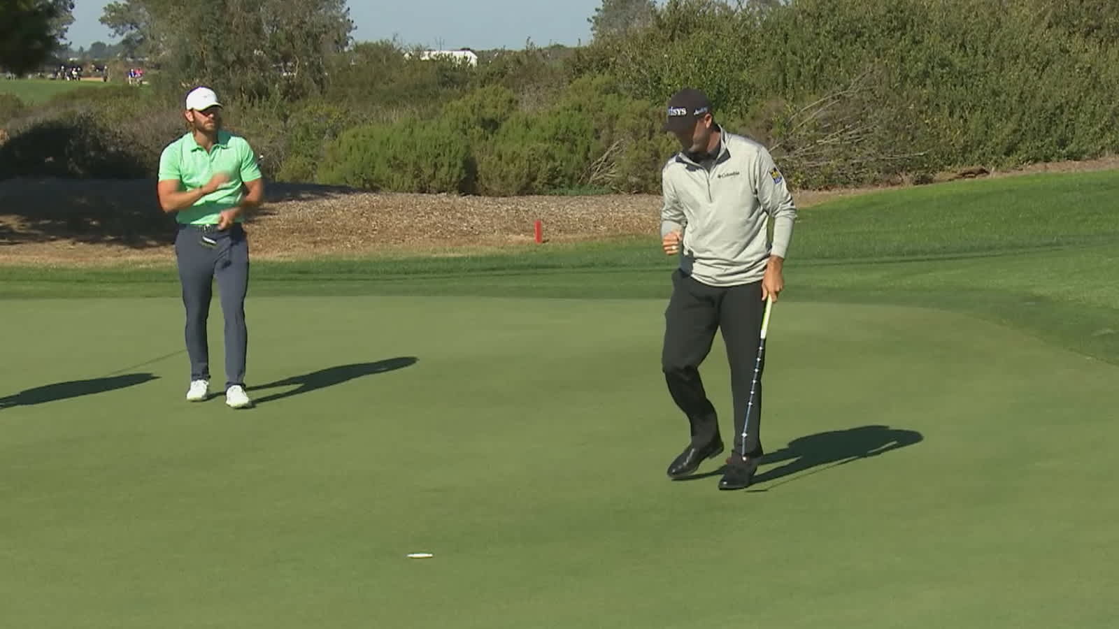 Ryan Palmer makes his 2nd eagle of the day at Farmers