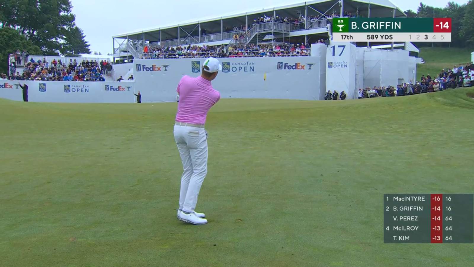 Ben Griffin gets up-and-down for birdie at RBC Canadian