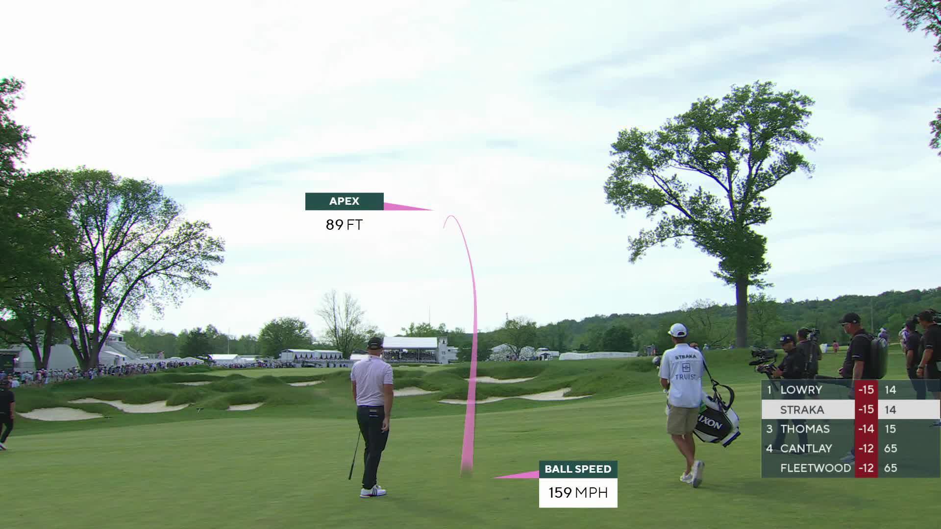 Sepp Straka makes short-sided escape for birdie at Truist Championship