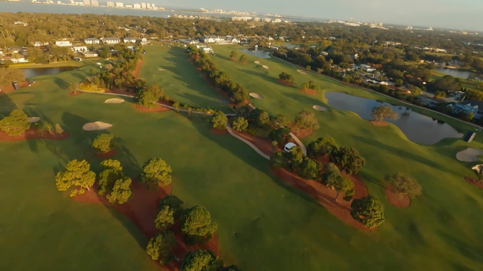 Speed drone flyover of Pelican Golf Club