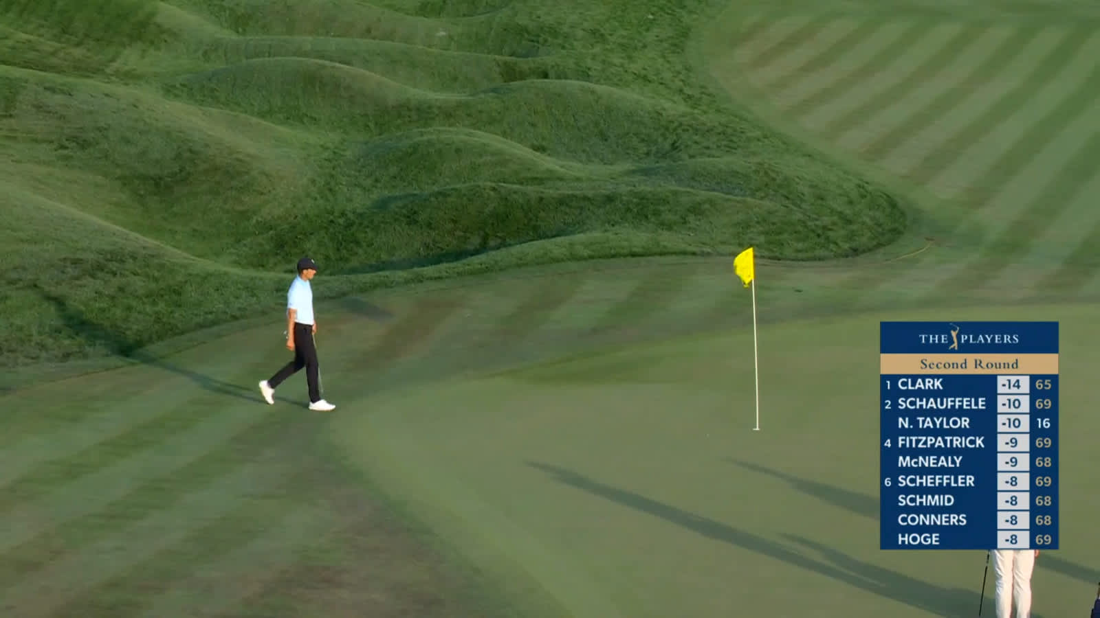 Jordan Spieth holes out for birdie on No. 18 at THE PLAYERS